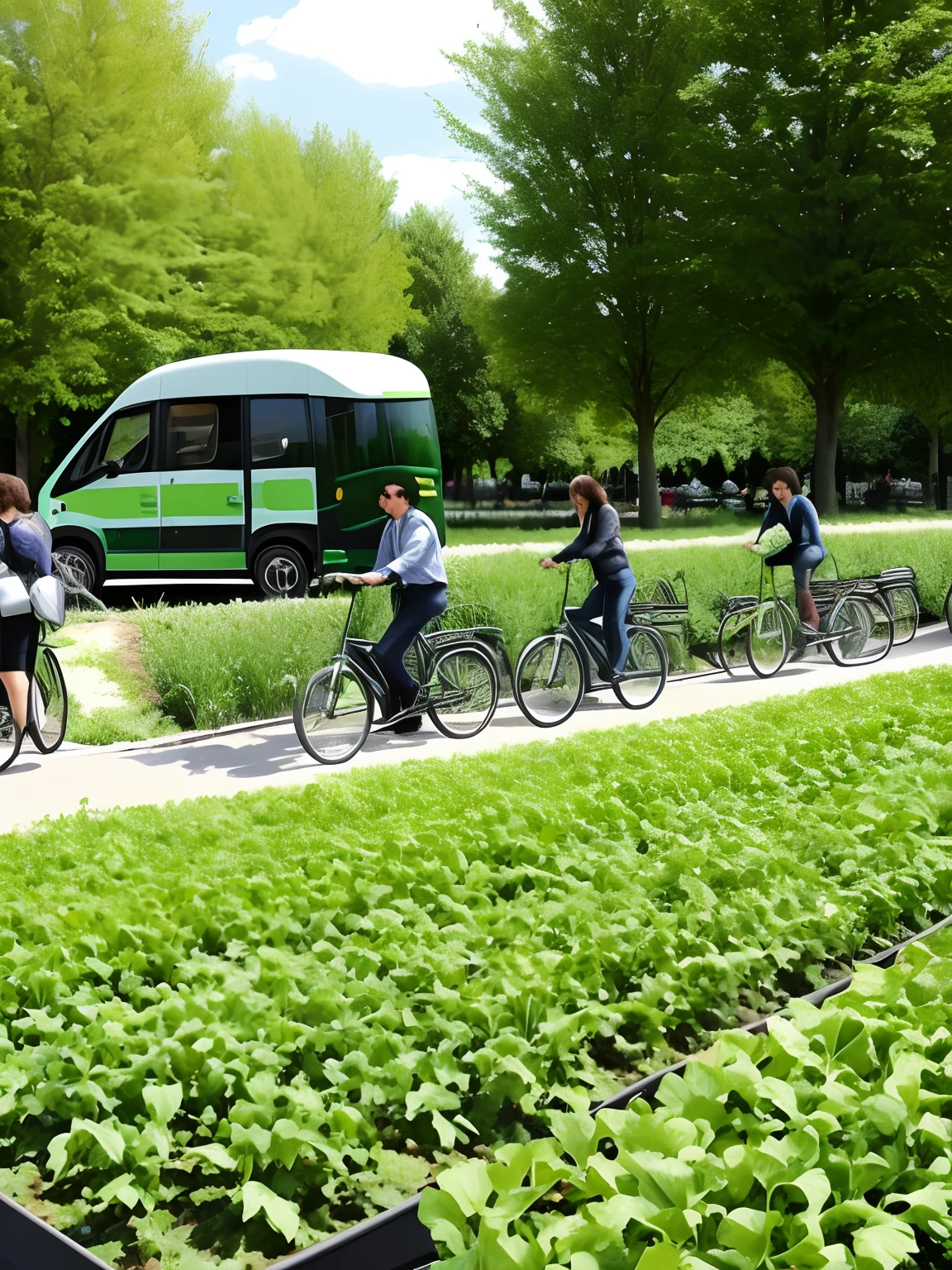 Ville compacte
Vélo
Transport en commun
climat doux, propice à l'agriculture urbaine et aux espaces verts.