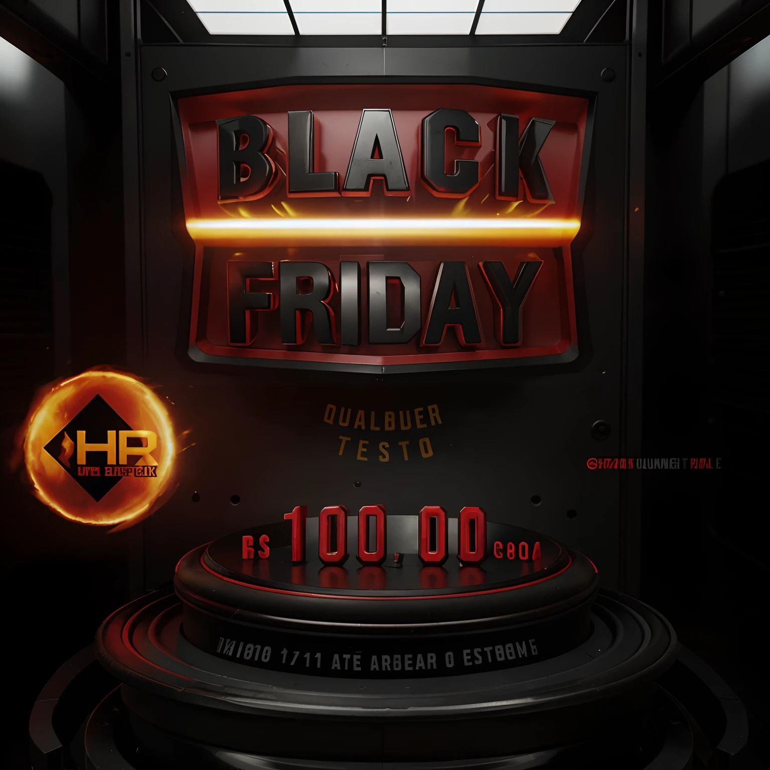 Um close up de um letreiro da Black Friday com um fundo preto, 🔥 😎 🕹️ 👀, 🔞🤡, 🕹️ 😎 🔫 🤖 🚬, 🤬 🤮 💕 🎀, 🕹️ 😎 🚬, black quick, 🔥 😎 🕹️ 👀 :2, ❤🔥🍄🌪, ou preto, Vanta Blac, cor laranja, estilo cyberpunk, futurista, dark, unreal 5, cinemact, Scene, movie, ultrarealista, tire, fogo, chamas