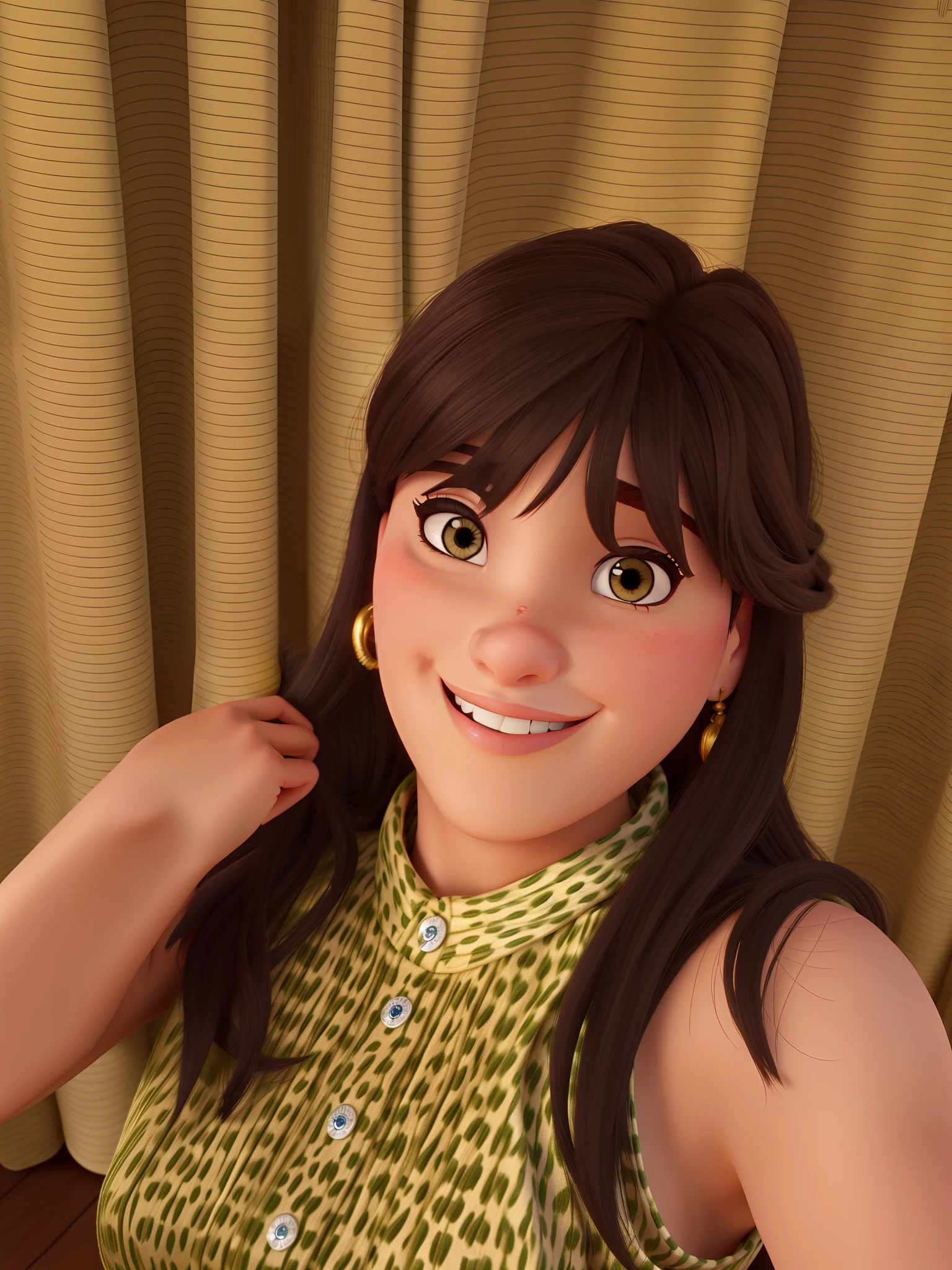 Uma mulher, estilo Disney Pixar, alta qualidade, melhor qualidade