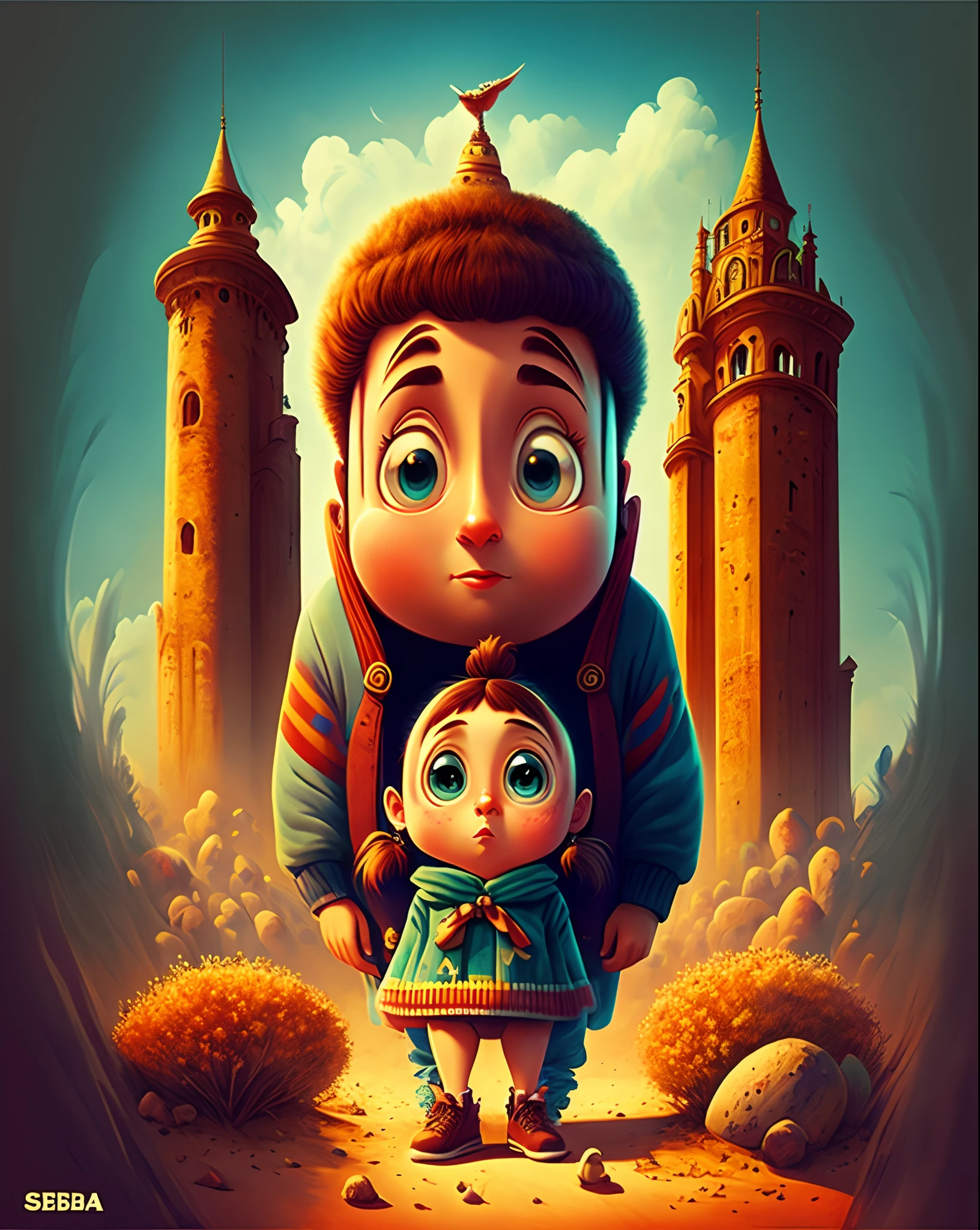 disney pixar cover art for a movie called “Serbia”