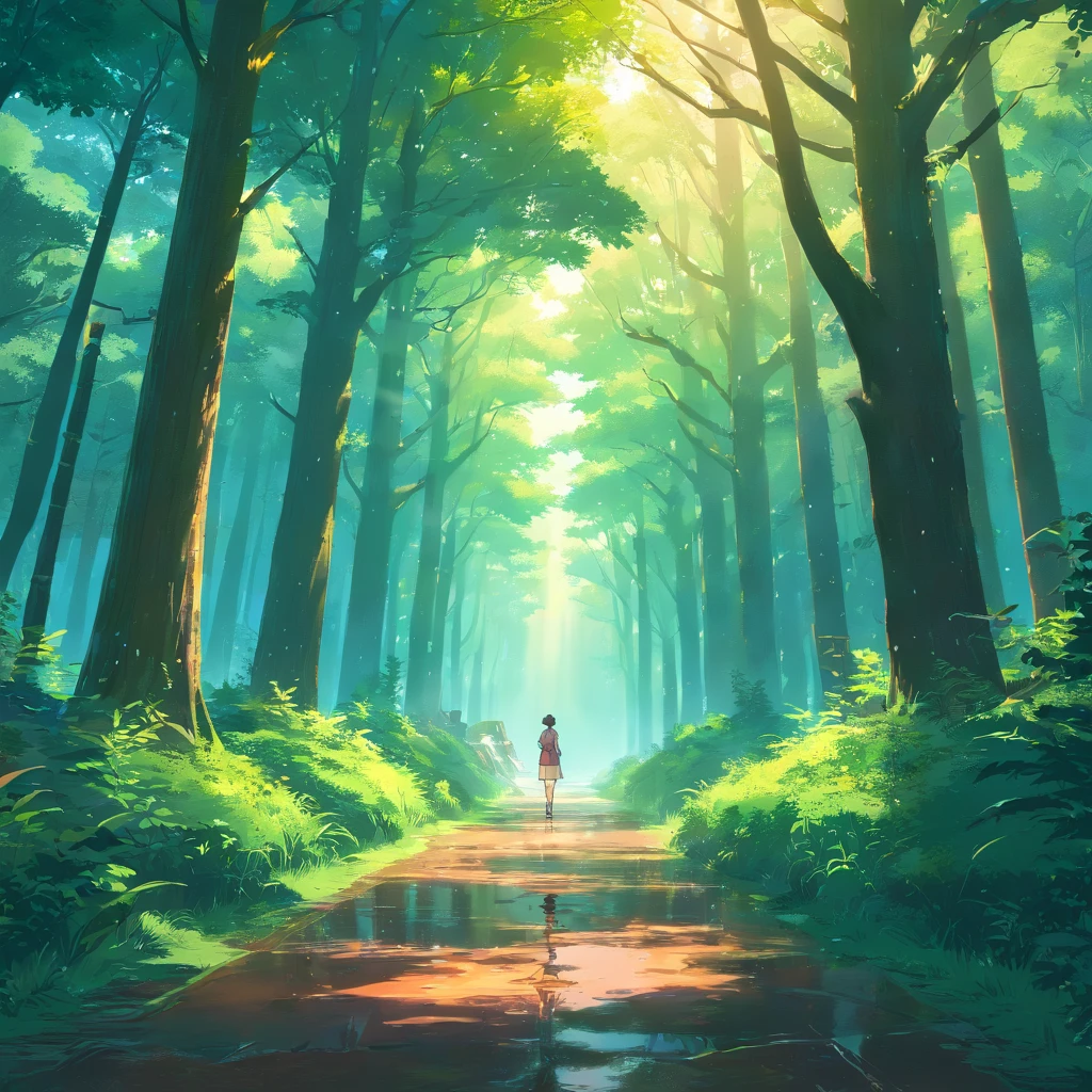 magic landscape,elden ring, dark arts, the witcher,realistic photo,breath taking, sharp lense, professional photographie, 70mm lense, detail love, good quality, unreal engine 5, wallpaper, colerful, highly detailed, 8k, soft light, photo realistic,((heavy rain)), Dark, forest, ((trees)) ((more trees)) really dense forest