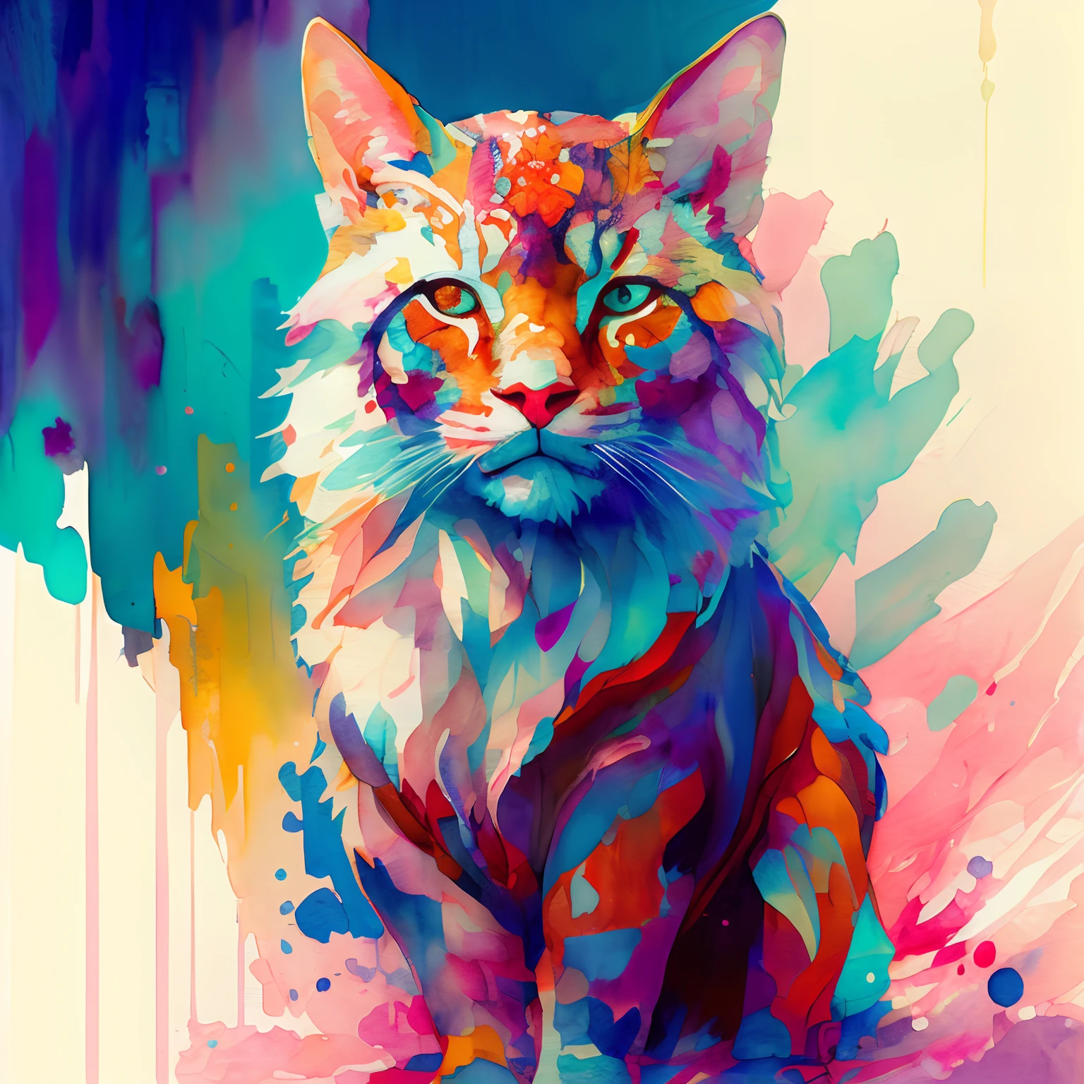 wtrcolor style, Digital art of a random animal, official art, masterpiece, Beautiful, ((watercolor)), paint splatter, intricate details. Highly detailed, detailed, [dripping:0.5], Trending on artstation, by Rachel Walker, looking like a real painting, centered, sideshot, animal