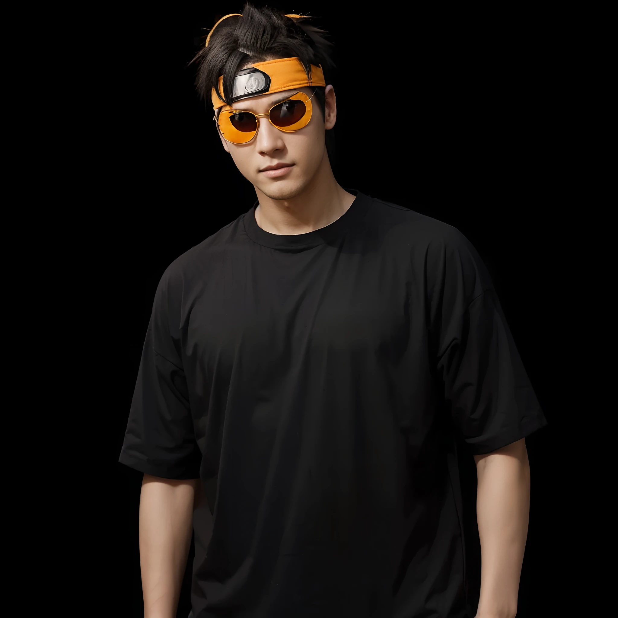 Naruto with headband and sunglasses