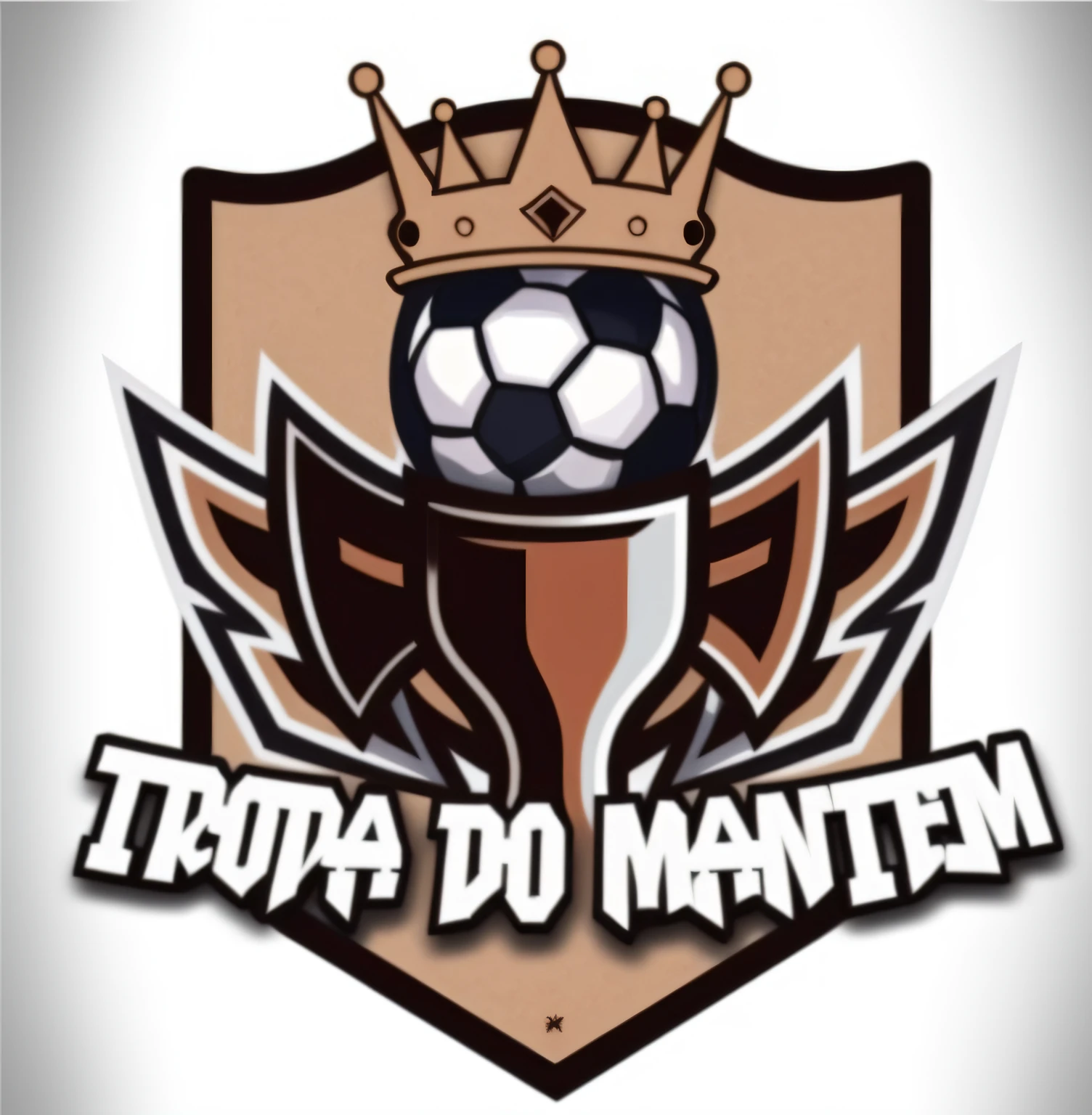 um close up de uma bola de futebol com uma coroa em cima dela, sem estipe, torneio, 🇺🇦, por Joos de Momper, logotipo esportivo, t-topo, logotipo do jogo, escudo