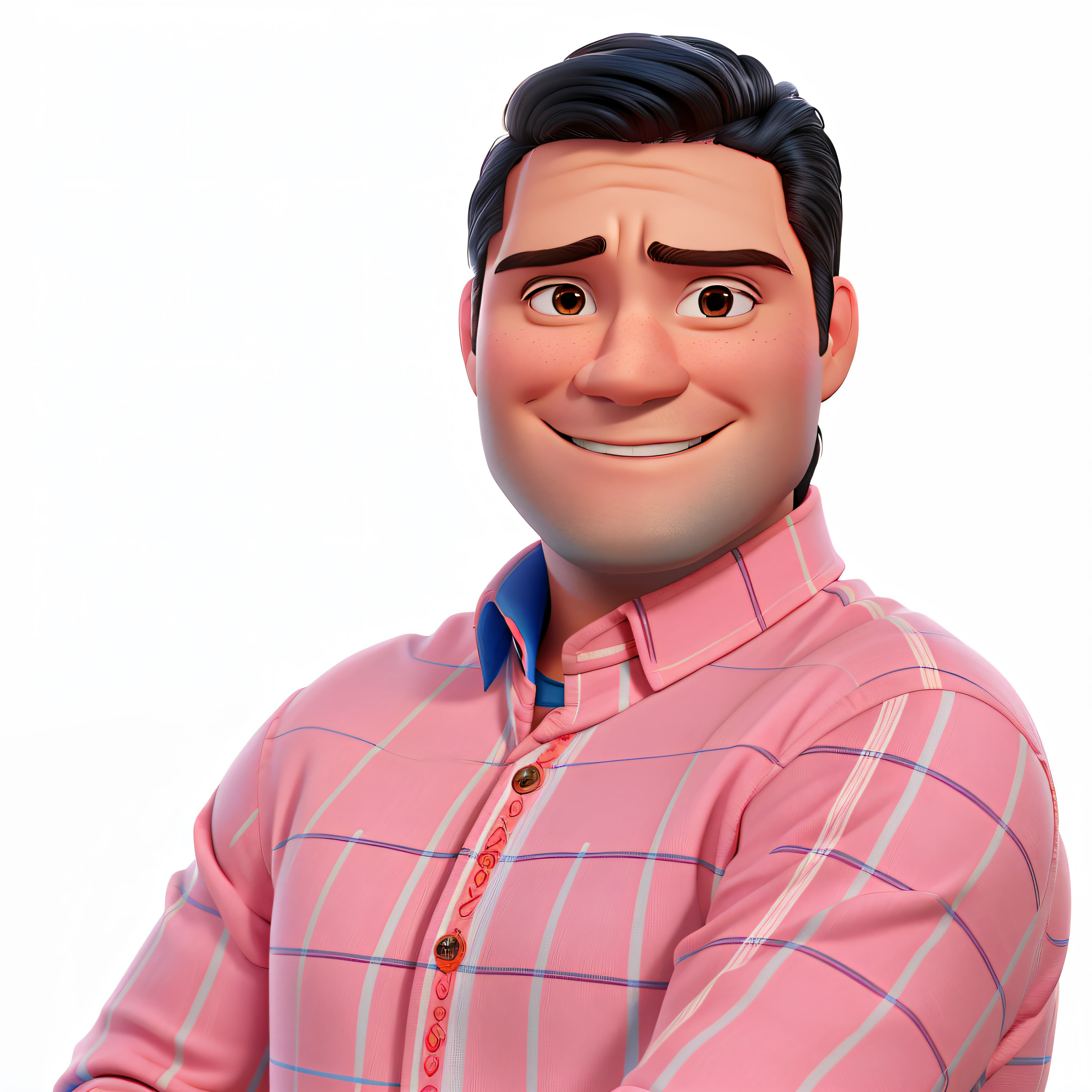 Um homem estilo disney pixar, roupa superman,
alta qualidade, melhor qualidade