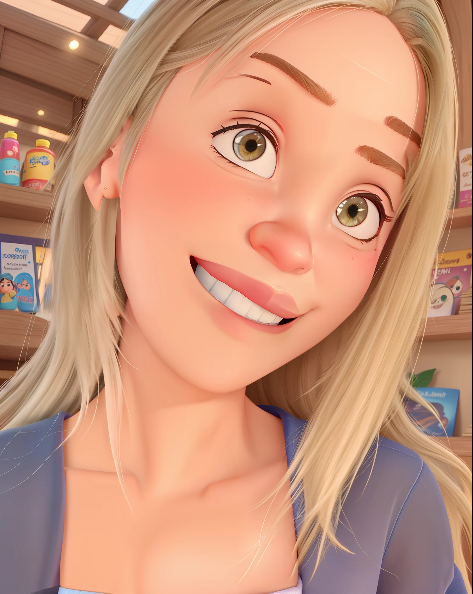 uma mulher estilo disney pixar, alta qualidade, melhor qualidade
