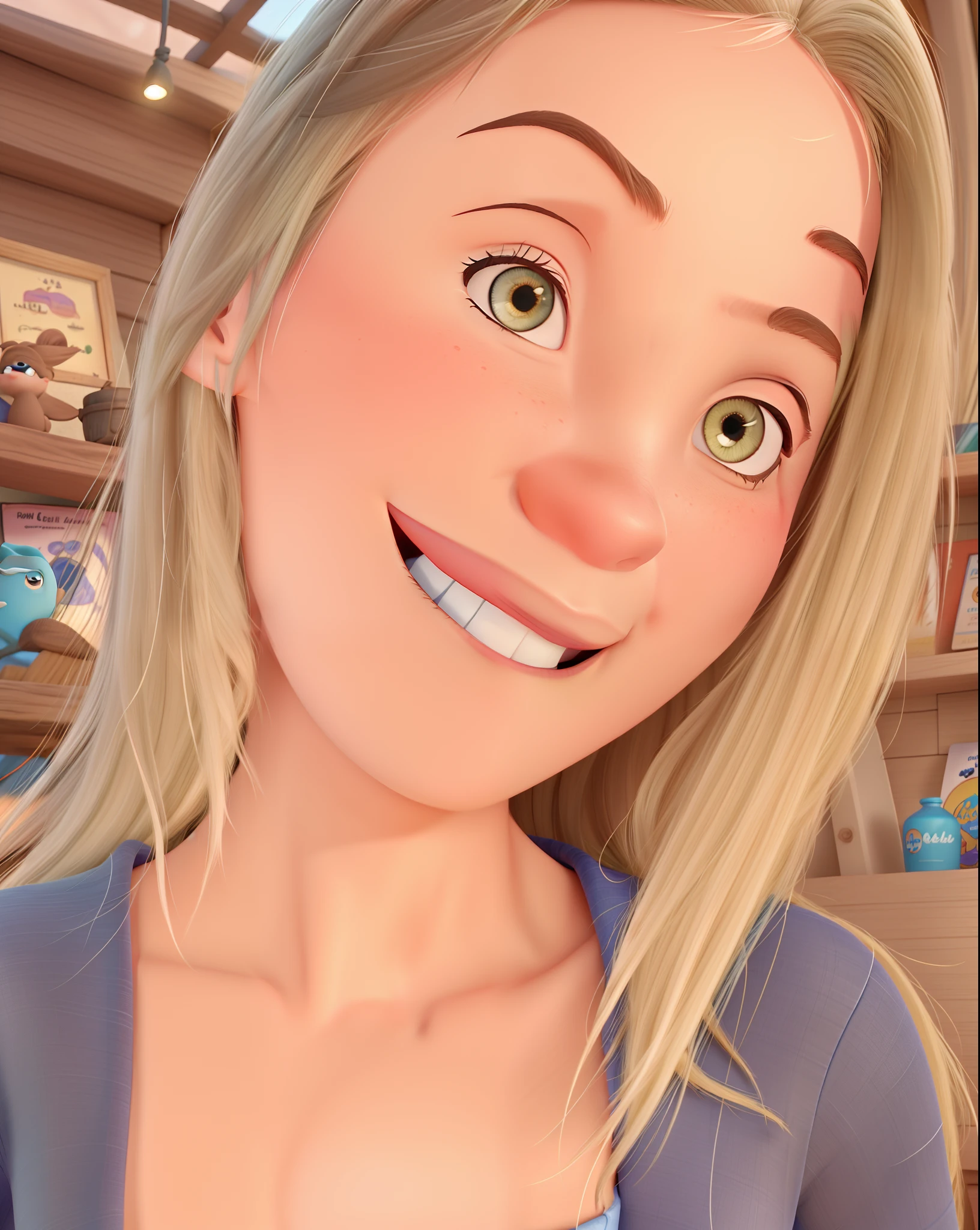 uma mulher estilo disney pixar, alta qualidade, melhor qualidade
