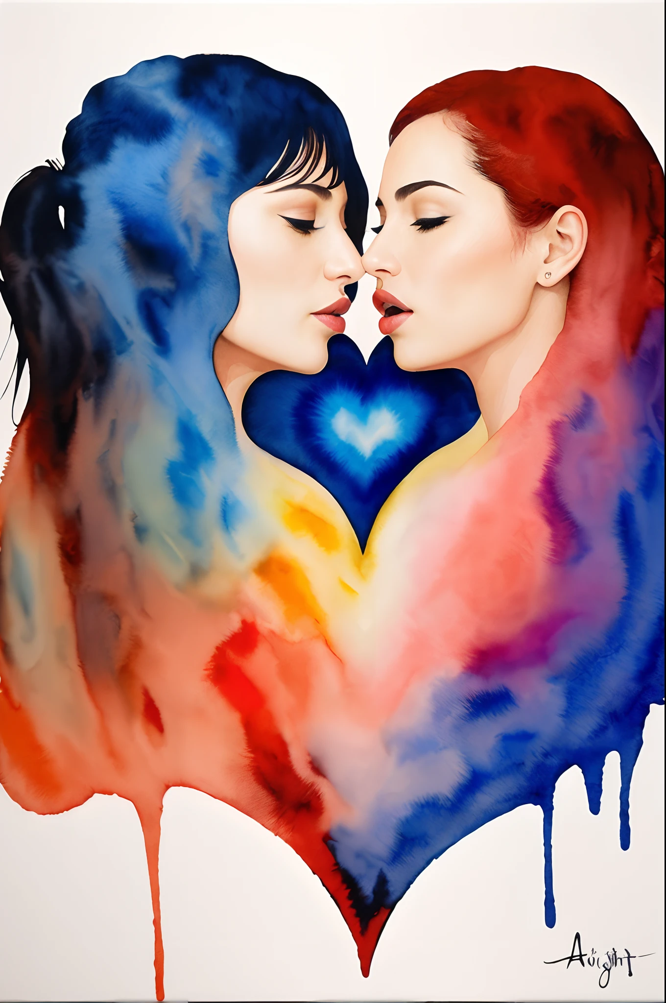 Graphic art representing homophobia 