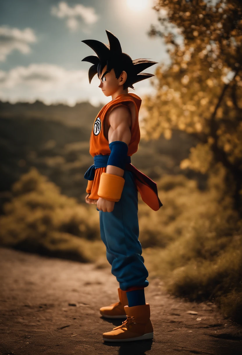 Realistic Goku as a Pokemon Trainer