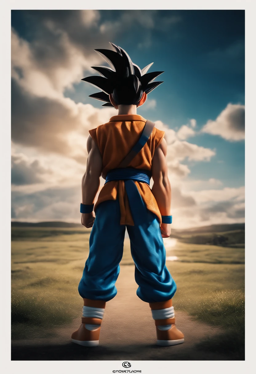 Realistic Goku as a Pokemon Trainer
