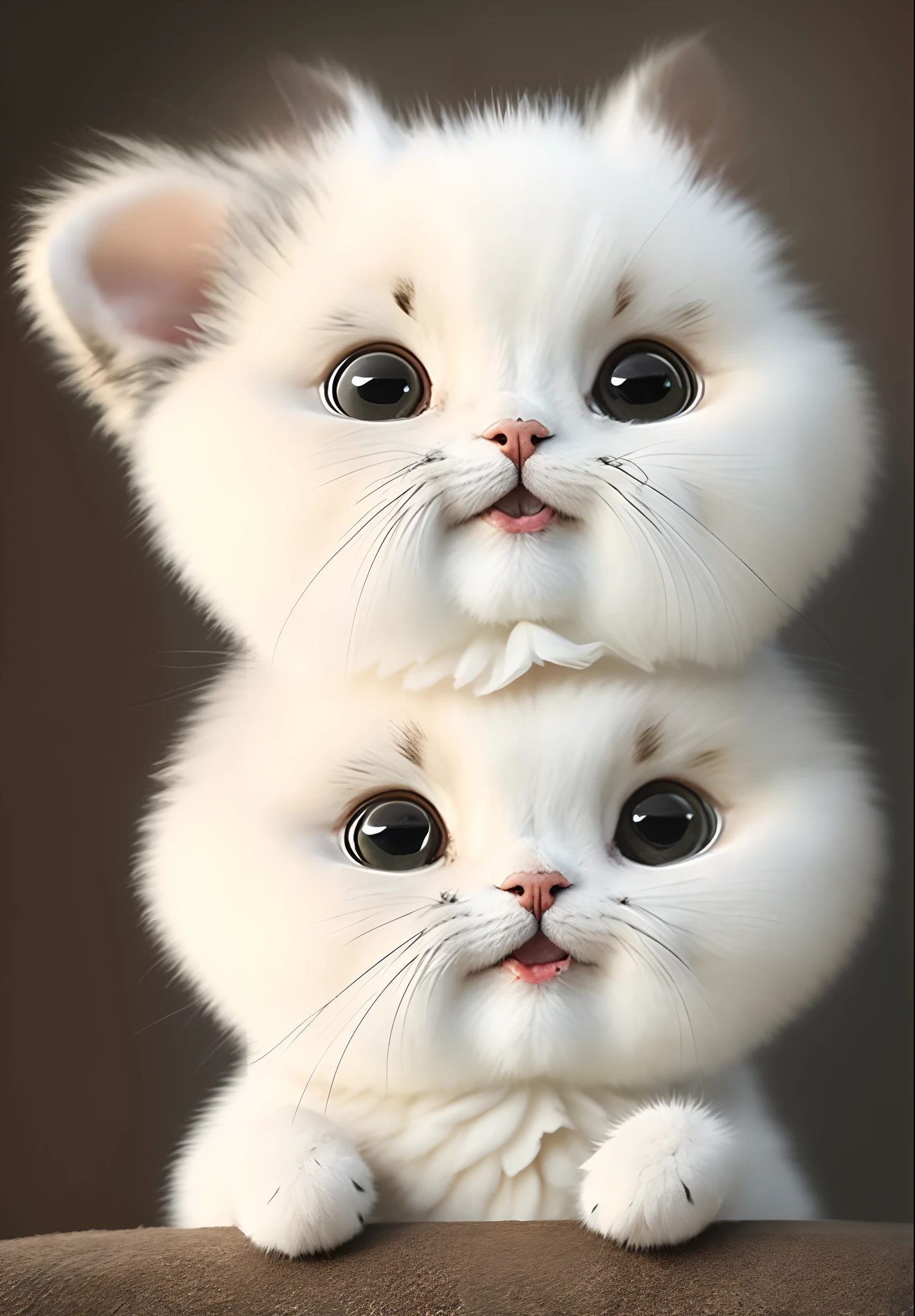 Black and white short hair bicolor cat with black dot on upper right lip