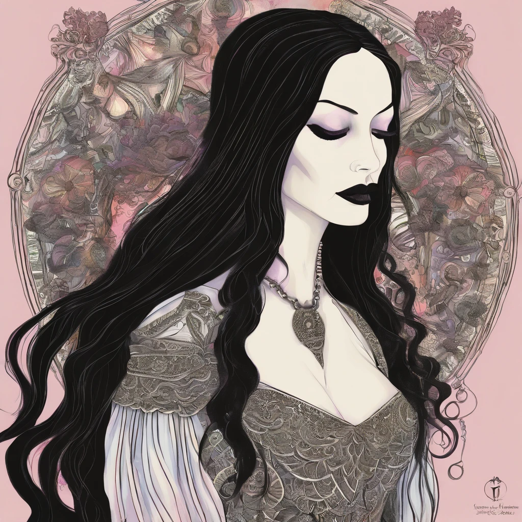 Portrait of Morticia addams