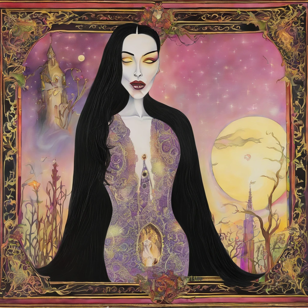 Portrait of Morticia addams