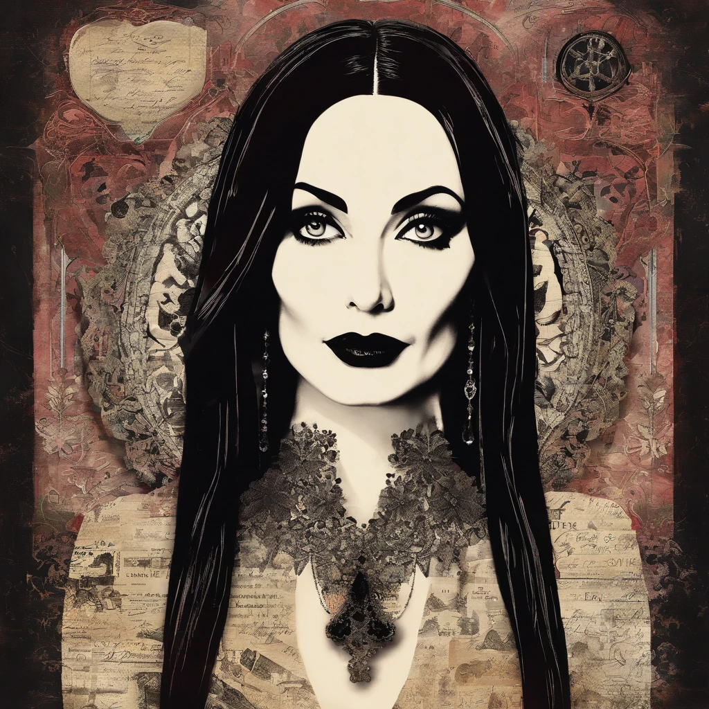 Portrait of Morticia addams
