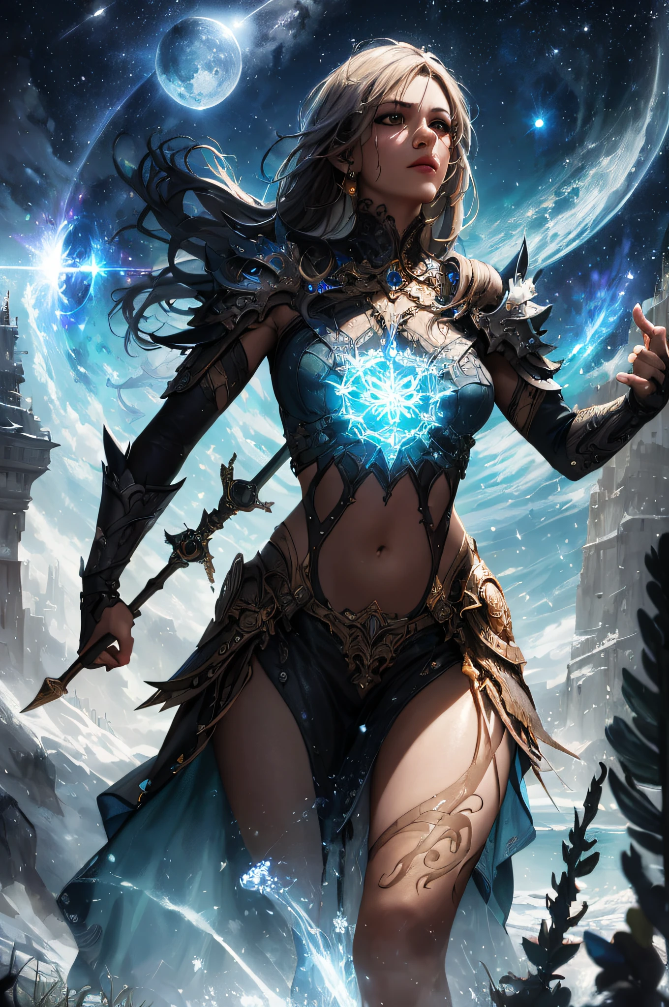 ((40k)),((Ultra Realistic))((Photo Realistic)),((HDR)),((Intricately Detailed Portrait)), ((High Quality)) ((Unreal Engine 5))((Natural Lighting))((Golden Ratio))
(( INDIAN WOMAN)). Perfect Skin. Slender hourglass Body. Massive Boobs and Breast. Deep cleavage. Orgasmic Face. Sharp Jawline. Enchanting Eyes. Supple Lips . Makeup. Perfectly Toned Body, Brunette , Random Messy Hairstyles. Wet Body. Gracious Looks . Cute Smile.
Diamond Ruby Hessonite Decorated Futuristic Cybernatic Slit Dress. Sci-Fi. . Alien Invasion. Battle Goddess. Sunset
Nonchalantly Posing. Dynamic Views. Dynamic Angles. Dynamic poses. Glaring at Camera. Accentuated Curves. Arched Pose. High Hairstyles. Bokeh.
Zoomed in. Close Up View. Focus on Face
Moaning Expression. Orgasmic Face. Pleasurable Face. Ultra Wide Angle Lens
Cinematic. Energy Flow.
Glowing energy by alphonse mucha
Diablo Art
Brightly Illuminated
Dead Skulls battleground. Background