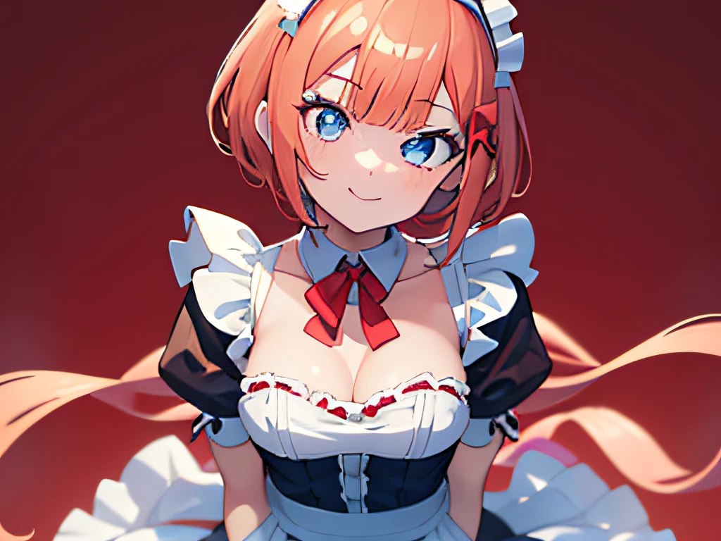 ((masterpiece)), ((best quality)), (ultra-detailed), anime style, a cute girl, 1girl, solo, maid00, ((beautiful eyes))0, smile