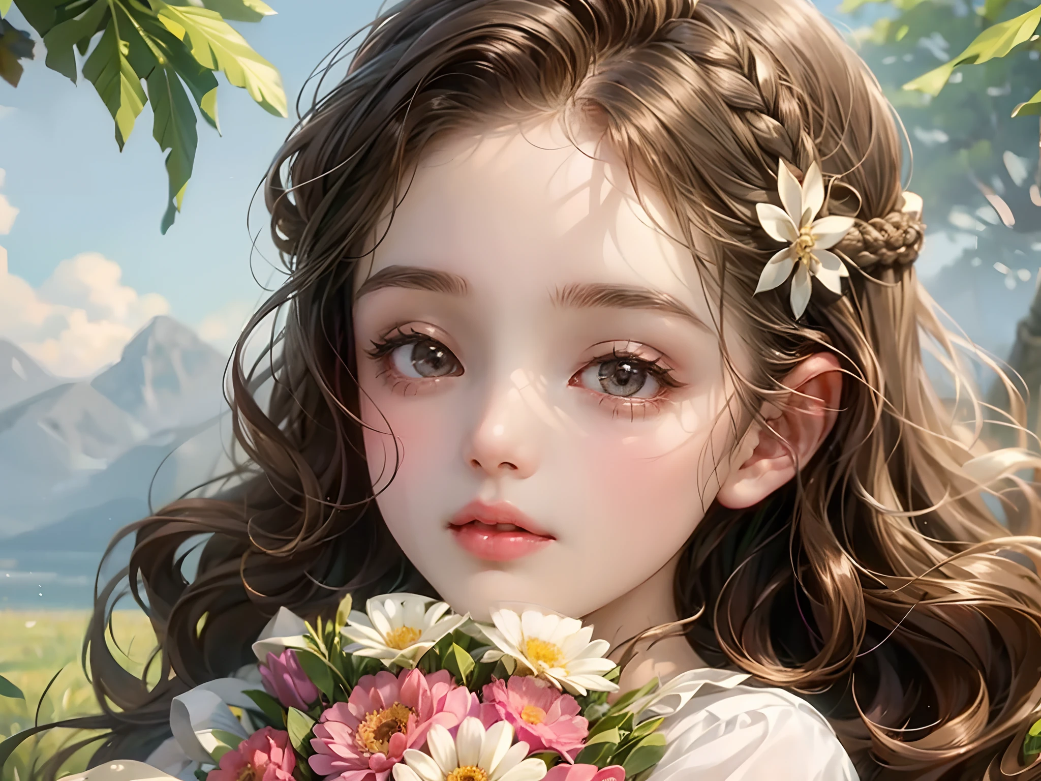 Ghibli colors,Cartoon heals,Various small animals and healing lines for girls,(Sunshine 1.3)Super detailed graphics,Smooth skin,Cinematic lighting effects,Extreme light and shadow,Extreme light chasing,warmly lit,Harmony you are serene