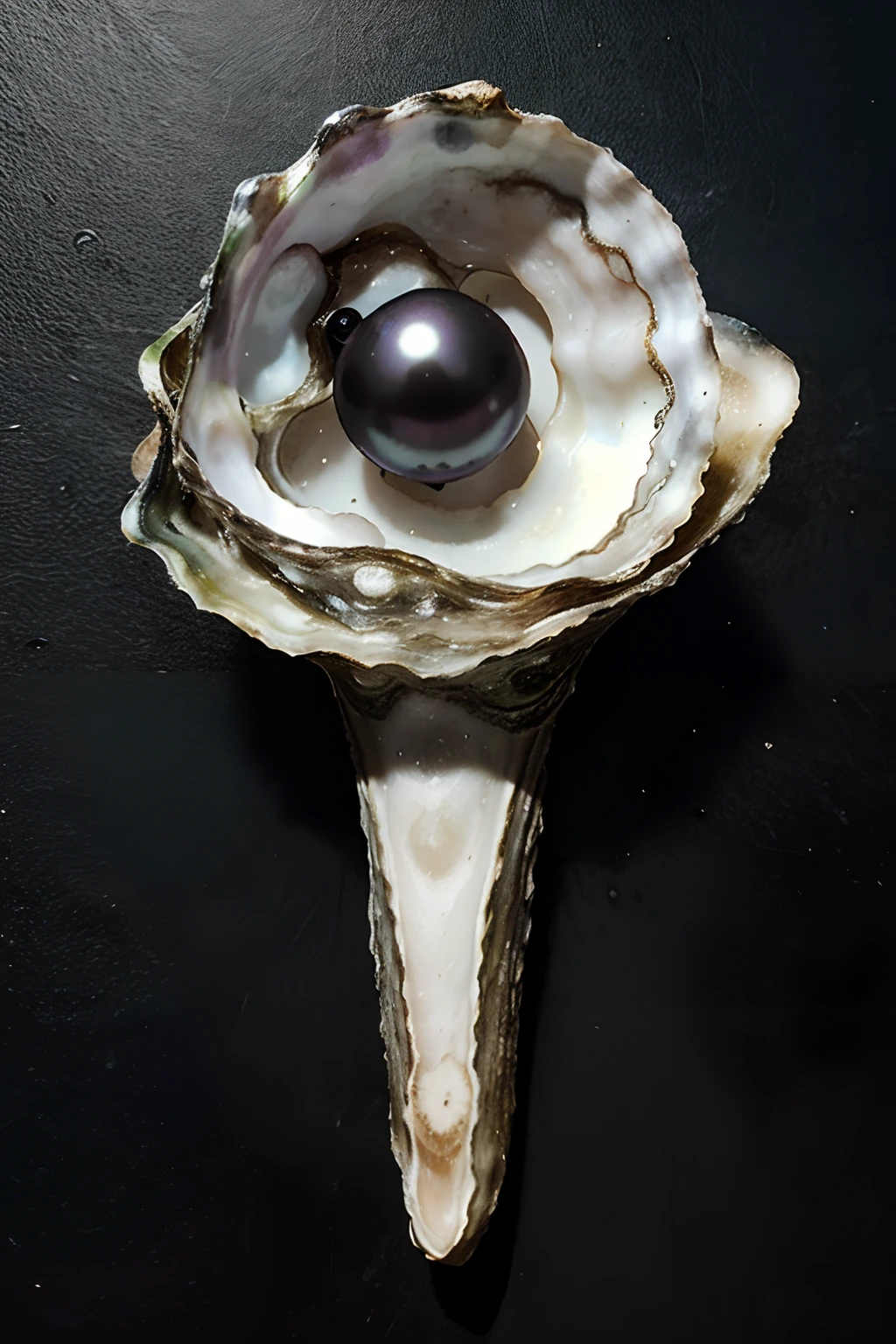 Make an oyster out of a black pearl