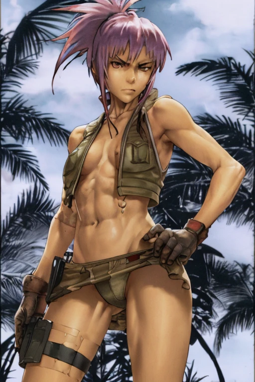 vest and panty,naked,serious,sexy pose,military,desert.Cammo,Sun,hot,guerrilla,tropical,wetting,leona heidern.