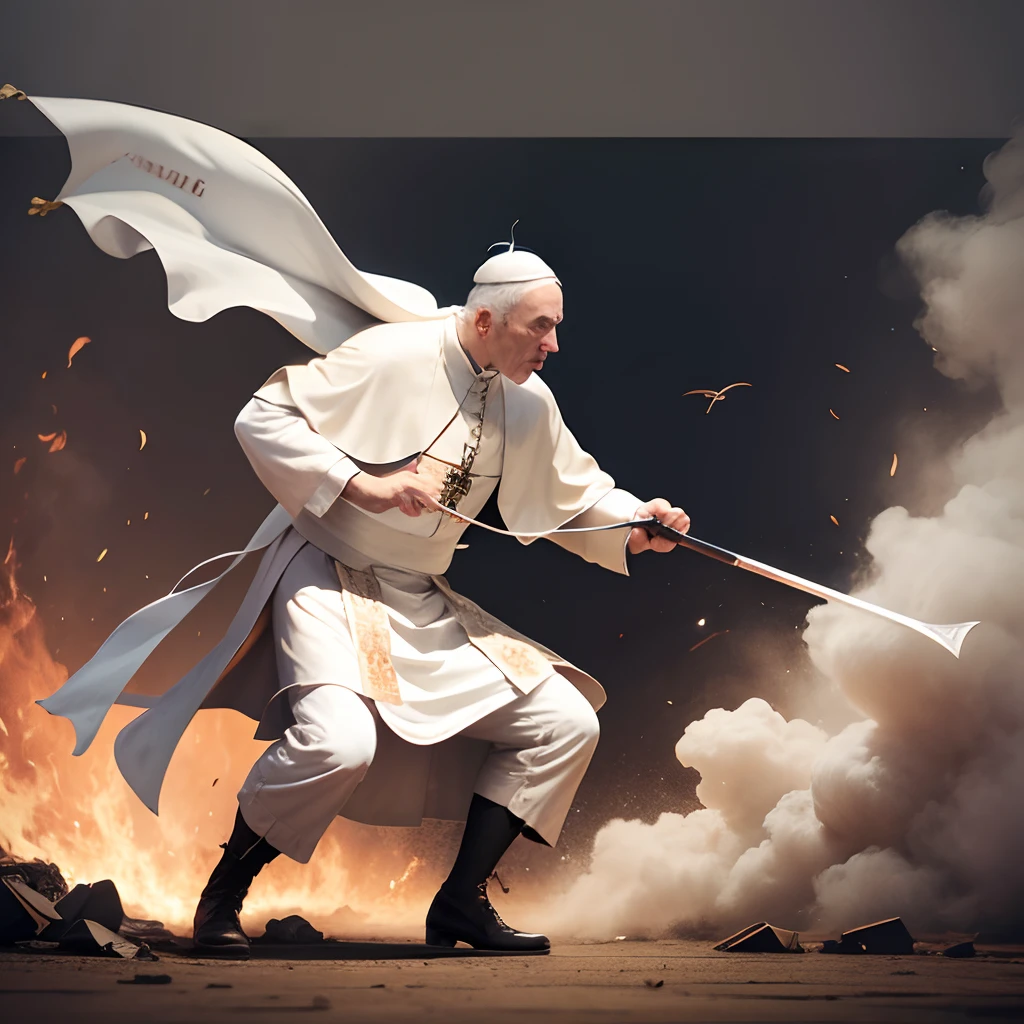The Pope fighting against a woman --auto --s2