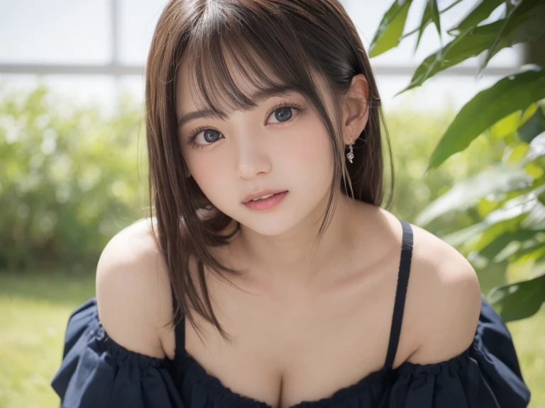 Tabletop、(highest quality、4K、8k、High resolution、masterpiece: 1.2)、Very detailed、(Genuine、photoGenuineistic、photoGenuineistic: 1.37)、Full Body Shot、Complex and beautiful eyes、woman、Twin tail hair、(Big Breasts:1.4)、Natural color lip、whiteＴshirt、Bold and sexy pose、smile、Ocean、20-year-old girl、A cute and sexy shot of her looking at the camera。