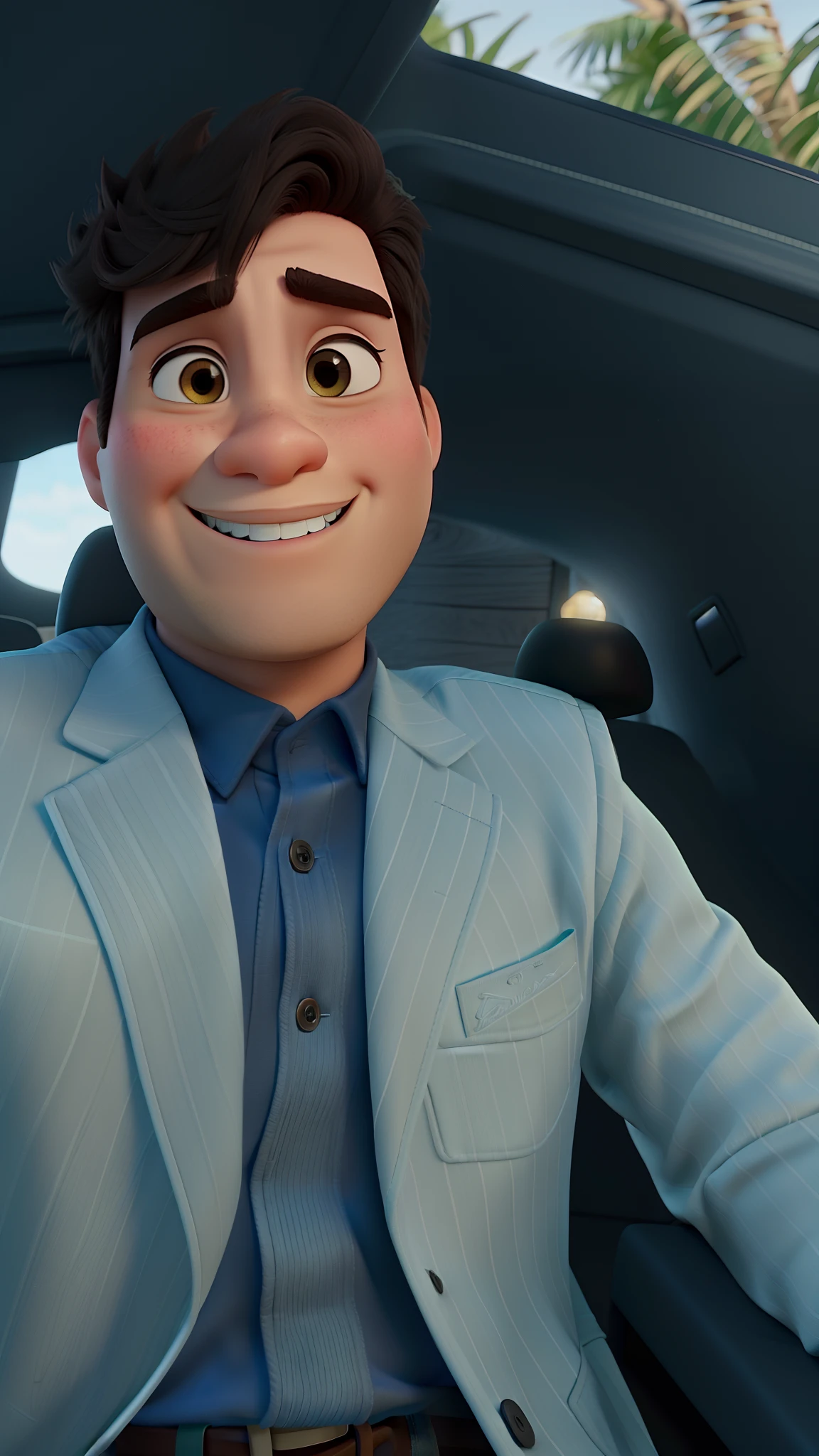 Jovem com cavanhaque no estilo Disney Pixar, alta qualidade, melhor qualidade