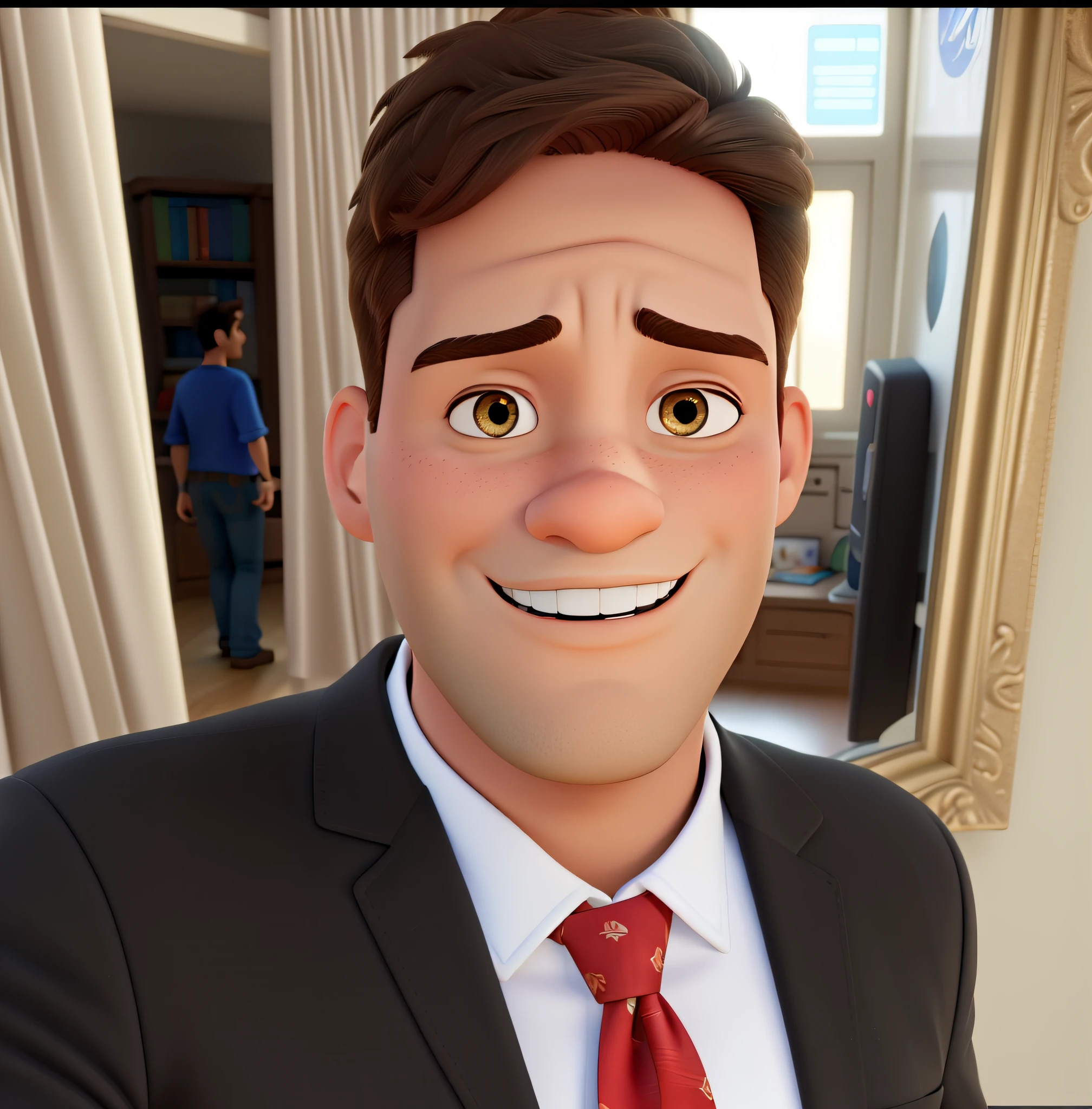 Um homem estilo disney pixar, alta qualidade, melhor qualidade