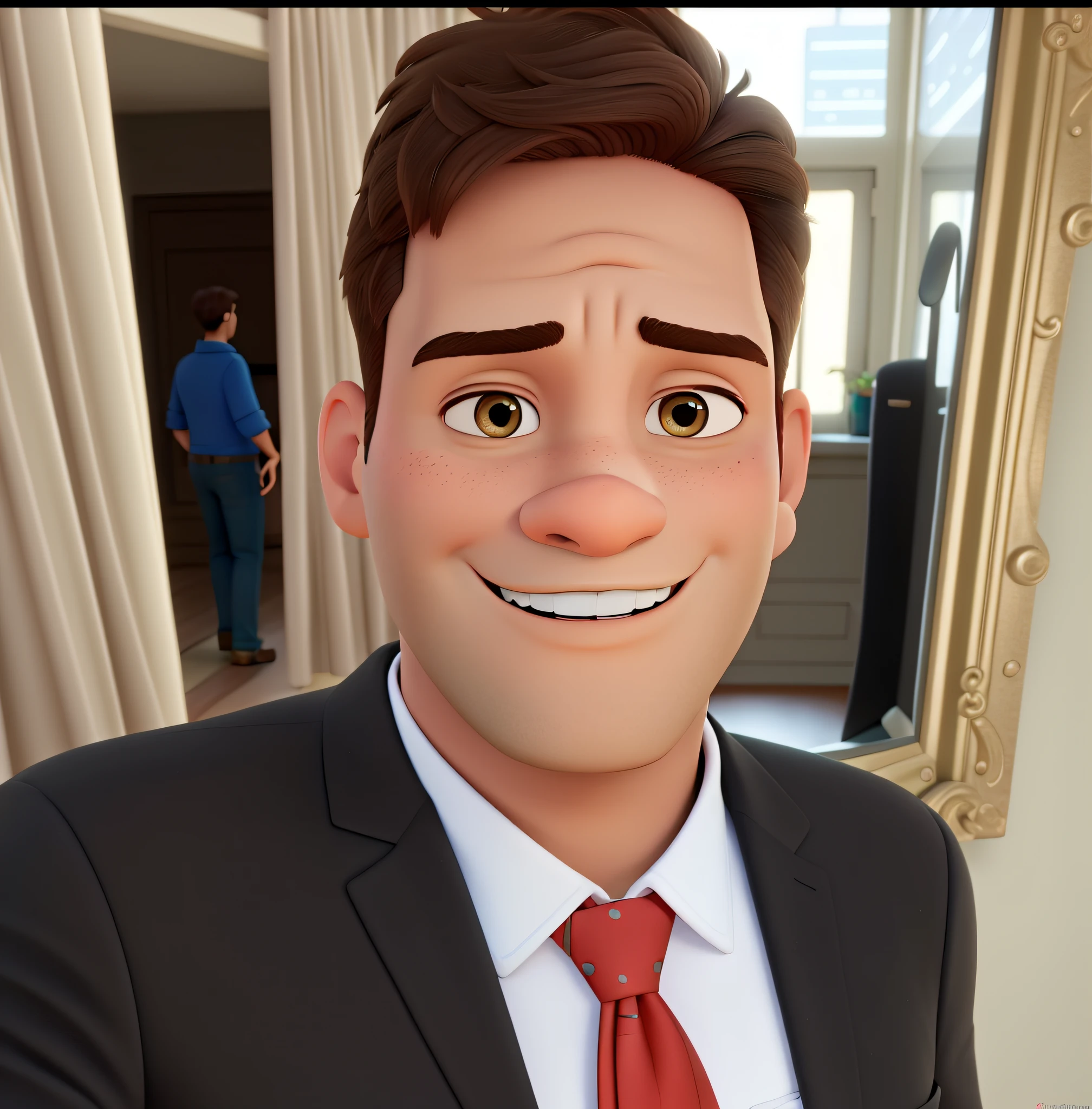 Um homem estilo disney pixar, alta qualidade, melhor qualidade