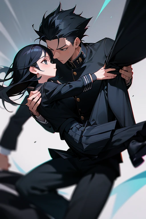 18-year-old Shota,cute,Wear a white long-sleeved shirt and a black work tie,Wear black pants,Wear black booties,Wear white gloves,wear cat ear,Black hair,Black eyes,Very thin waist,Very thin legs,Handsome,Disdainful and cold expression,shy,blush,Sweating,porn,Is giving sexual assault,Glove removal action