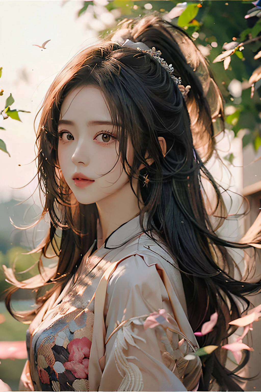 1girll,long whitr hair,arma,4K Ultra HD, 超高分辨率, (Photorealistic: 1.4), Best quality,Masterpiece,(pastel colour:1.2)
