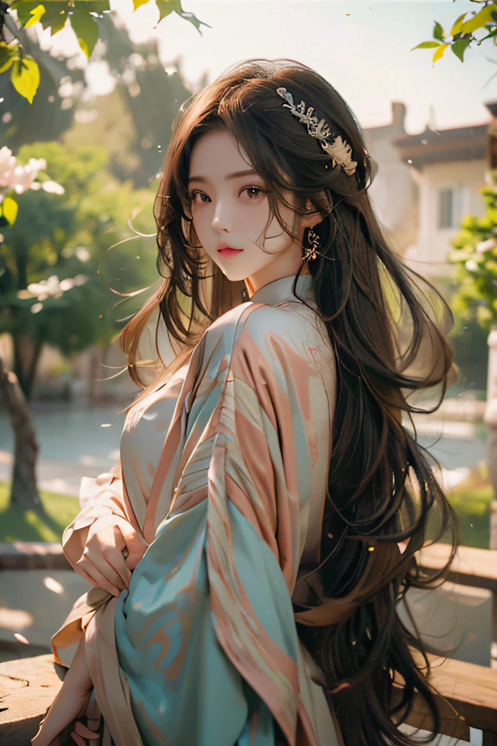 (white background:1.4), ((tachi-e)), original,(illustration:1.1),(best quality),(masterpiece:1.1),(extremely detailed CG unity 8k wallpaper:1.1), (colorful:0.9),(panorama shot:1.4),(solo:1.2), (ink splashing),(color splashing),((watercolor)), clear sharp focus,{ 1girl standing },((korean style )),flower background,outdoors,rocks, looking at viewer, make happy expressions,soft smile,pure,beautyfull detailed face and eyes,beautyfull intricacy clothing decorative pattern details, black hair,black eyes,colorwater Face closeup shot,1 Beautiful woman with flowers in her hair and a wreath of flowers, woman in flowers, covered with flowers, girl in flowers, covered in flowers, flower storm portrait, wrapped in flowers, female portrait with flowers, flower goddess, laying on roses, inspired by Arthur Hughes, roses in her hair, persephone in spring, floral couture, queen of flowers