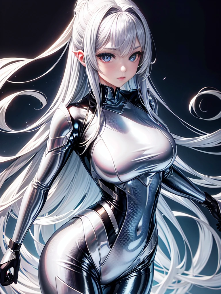 Milf, woman in a futuristic suit, highly detailed face, cool, mom, tomboy, very large breast, (Milf), mature face, (mature female), cybersuit, anime girl wearing tight suit, milfication, Elegant body, navel focus, naked body, gloves, earrings, science fiction, female protagonist, standing, volumetric light, detailed lighting, detailed textures, oppai cyberpunk, biomechanical oppai, masterpiece, best quality eyes, sci-fi background, futuristic landscape, low angle, (smooth surface), (simple body suit), (NSFW), ((ass))