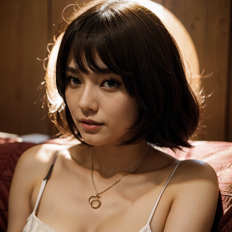 Woman looking here