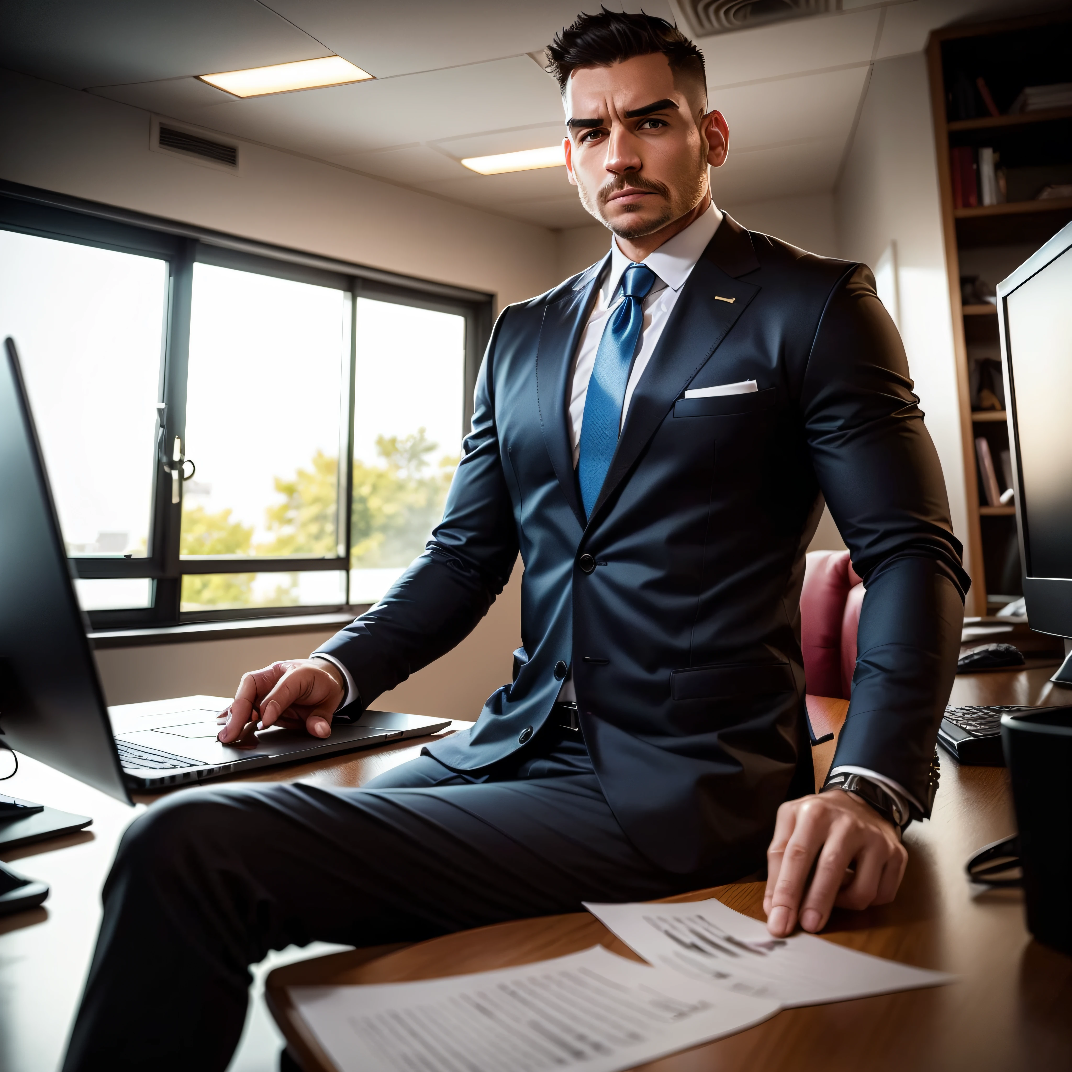 arafed man in a suit and tie standing in a room, vestindo terno preto, homem no terno preto, vestindo um terno preto, Wearing Black Business Suit, Macho bonito, vestindo um terno masculino elegante, vestindo terno apertado, em um terno preto, Terno Preto, terno intrincado, vestindo uma jaqueta preta extravagante, with a business suit on, bonito e atraente, de corpo inteiro, From head to toe, mostrando a altura, homem de corpo todo, showing feet, visto de baixo a cima, corpo inteiro, com sapatos, mostrando os sapatos sociais