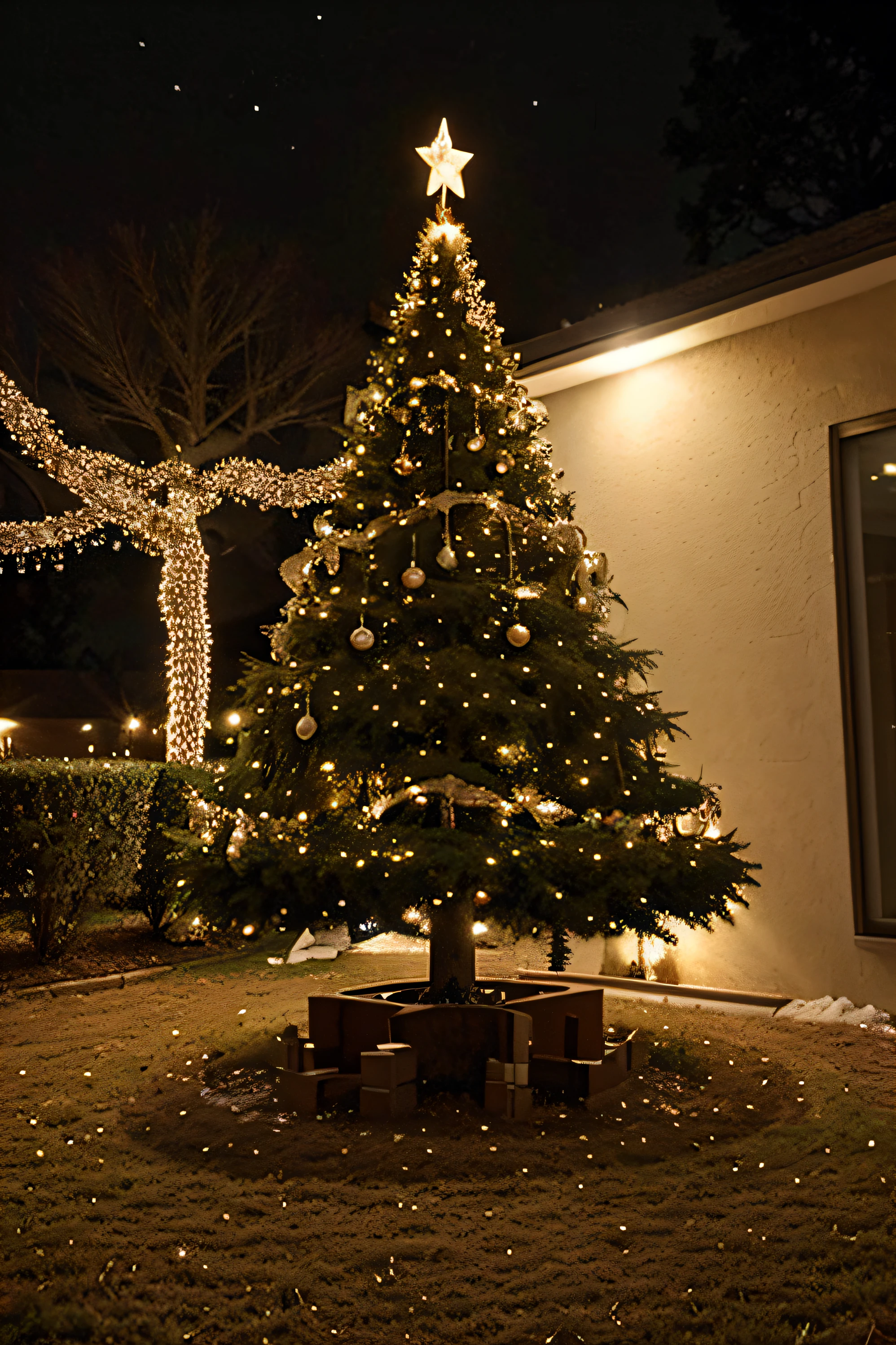 Tree Decoration: Decorate the Christmas tree with tinsel, twinkling lights and a star on top. Make sure everyone in the family participates in decorating by making it a fun activity.
