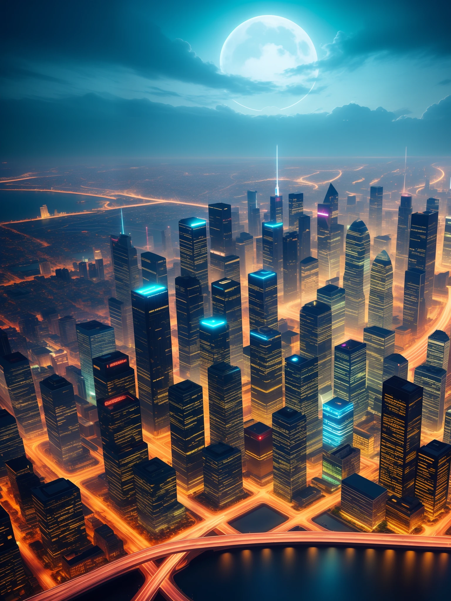 Best futuristic city wallpaper