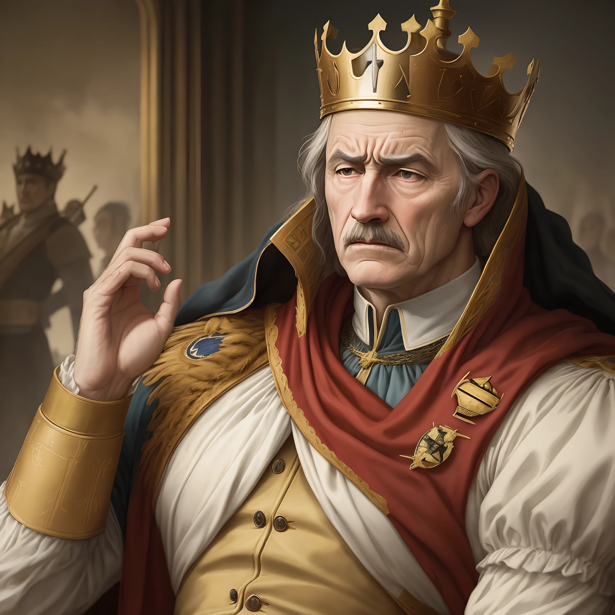 The king is tyranny is all over the states and that he is hurting the people