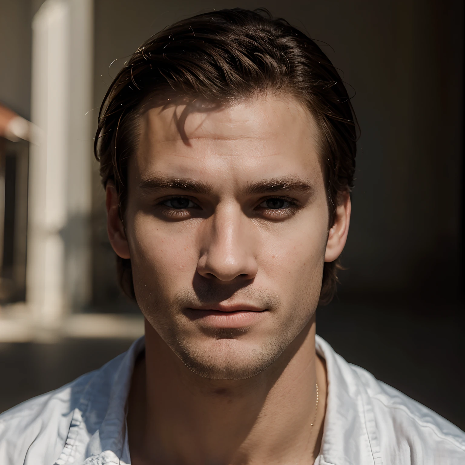 Realistic potrait of a caucasian men