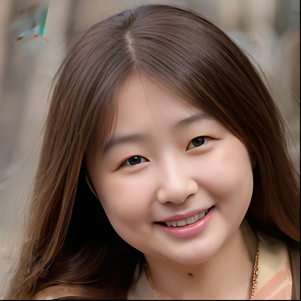 arafed asian woman with long brown hair smiling at the camera, louise zhang, jaeyeon nam, yun ling, Choi Hong Hwa, xintong chen, kwak ji young, lee ji-eun, lee ji - eun, portrait of christy ren, chengyou liu, katherine lam, qifeng lin, wenfei ye, xue han