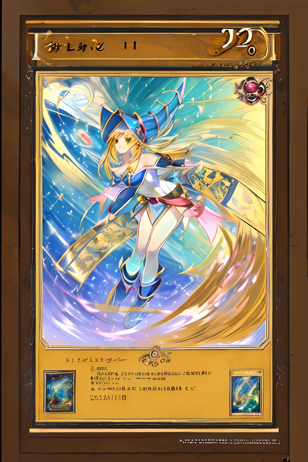 Un mago negro flotando tiernamente, magical aura, Fantastic background, Runas brillantes, (( una carta de Yu-Gi-Oh debajo)), giving the impression that she has been summoned,epic composition, (Intrincado alto detalle), (complex design, Ultra-detalles :1.2), Art Station, (obra maestra, la mejor calidad), Ultra HD, 32K ,octanaje renderizado, bioluminiscente,8K concept art resolution, realismo,por Mappa studios,obra maestra,la mejor calidad,Arte oficial,illustration,clear line,(Fresco_Color),Perfectcomposition,Absurdo, fantasy,( debajo hay un mapa de Yu-Gi-Oh), Diagramas