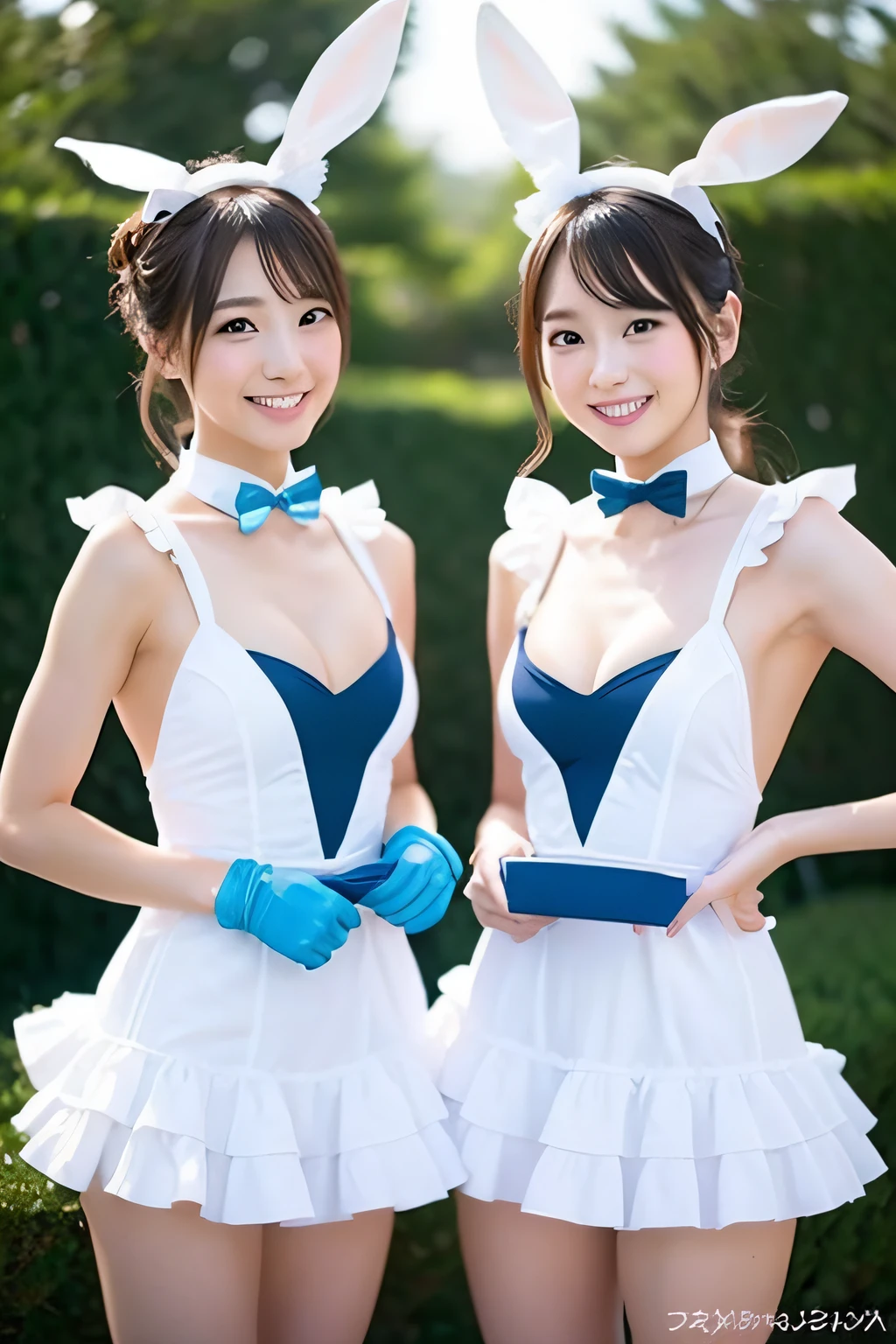 a beauty girl　bunny　Competitive swimsuit　Maids　エロ　2guys