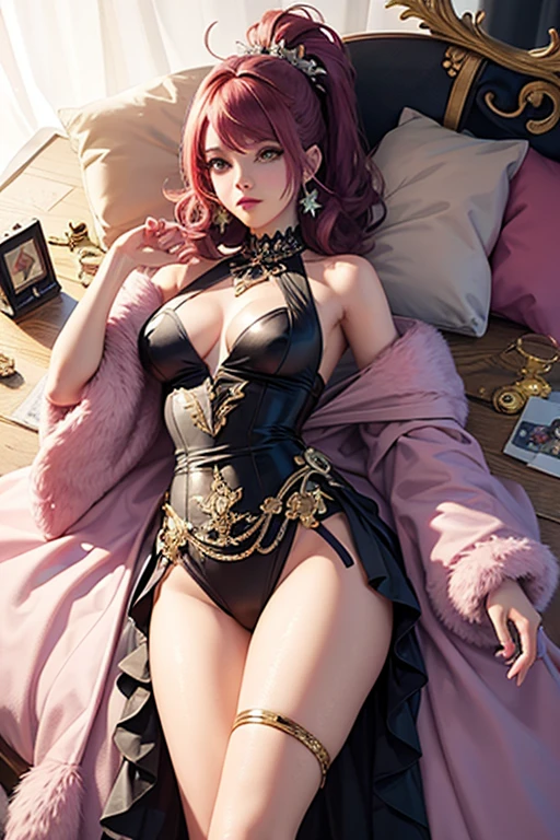 ((raven in background:1.4)),((ultra realistic illustration:1.2)), Tall, slender ((redhead)) woman of Irish descent. (pale:1.3)complexion. blue eyes, cute butt, nice legs. Kind eyes, (cute smile). Mascara, eye shadow, blush, necklace, cocktail dress, (tan color RealPantyhose:1), stiletto heels. Masterpiece, (highly detailed:1.2),(detailed face and eyes:1.2), 8k wallpaper, natural lighting. core shadows, high contrast, bokeh.