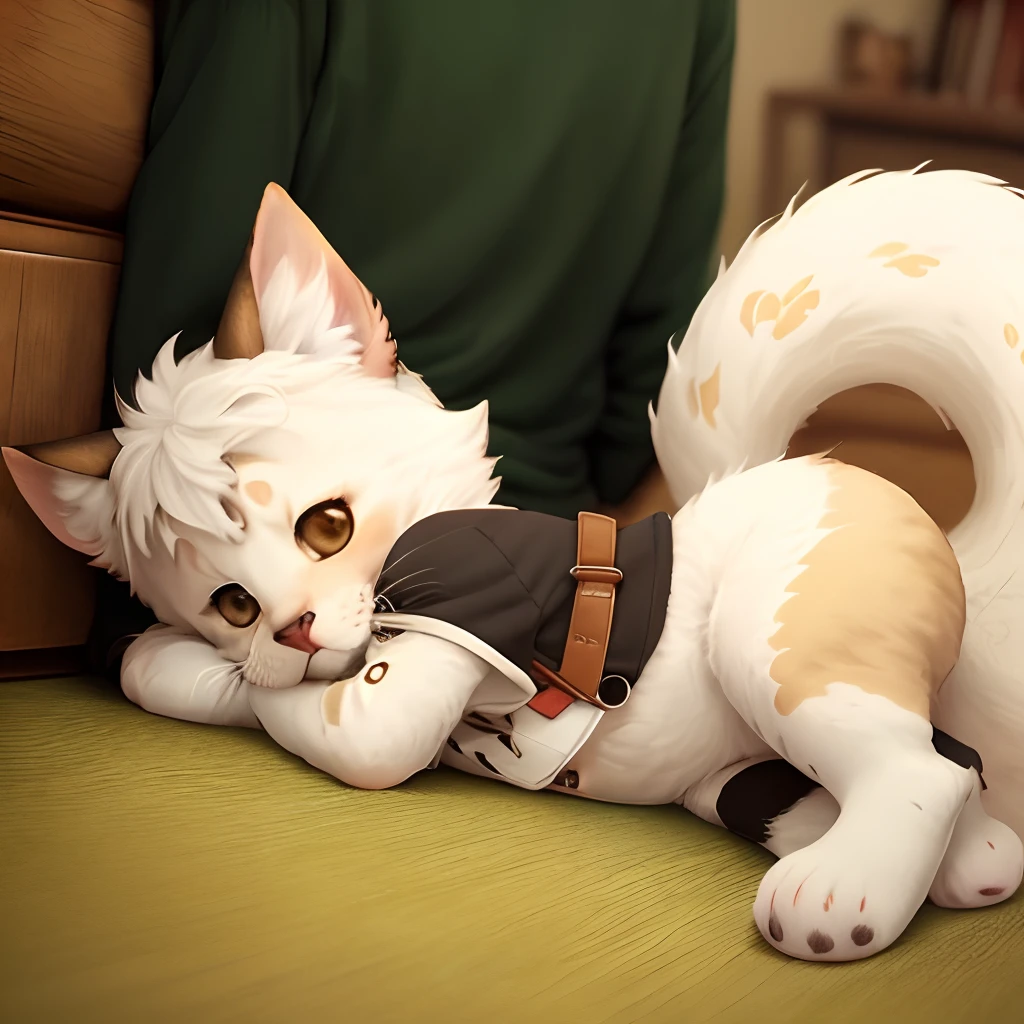 Furry ,shota ,cute, small , lying
