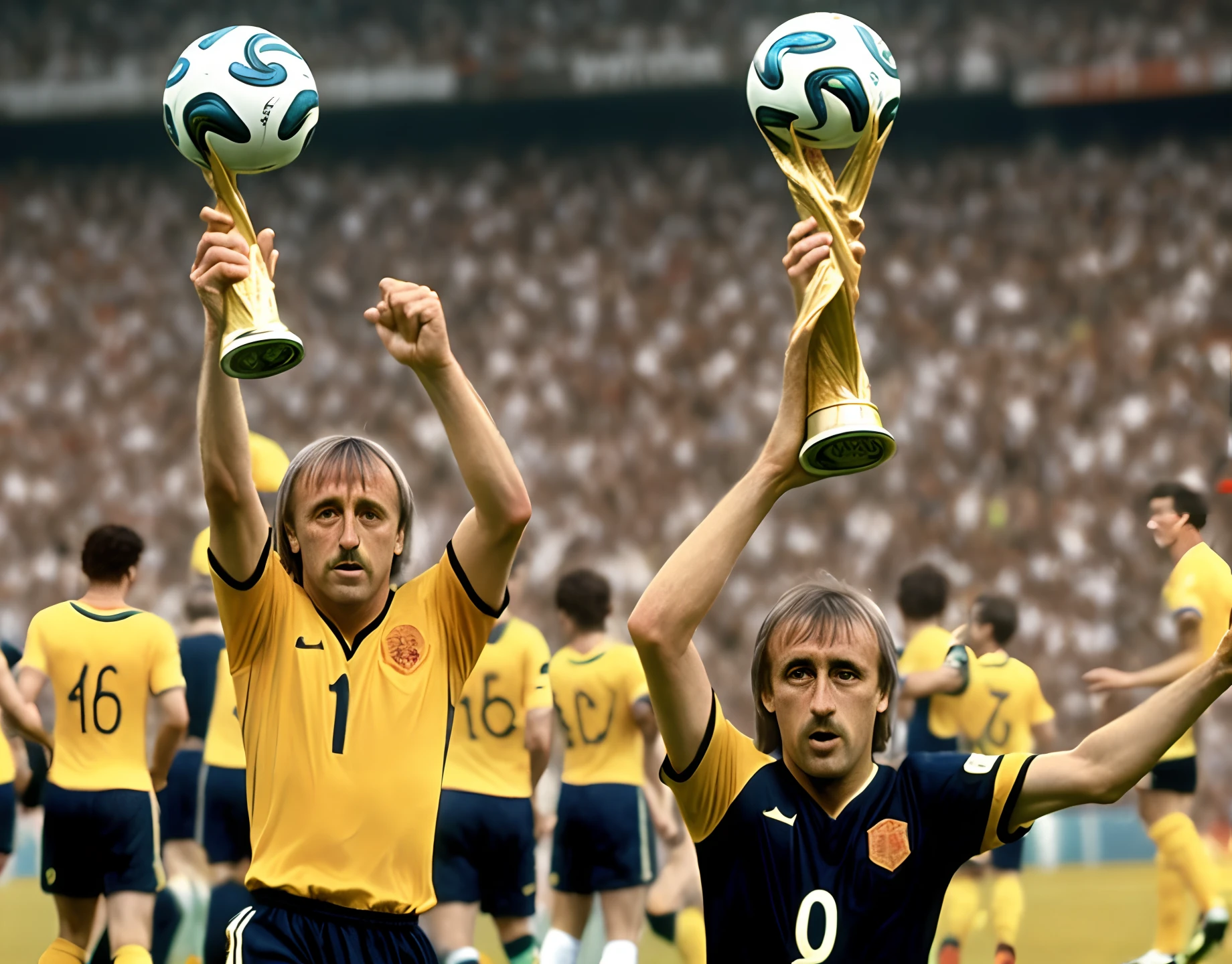 Cruyff winning the World Cup