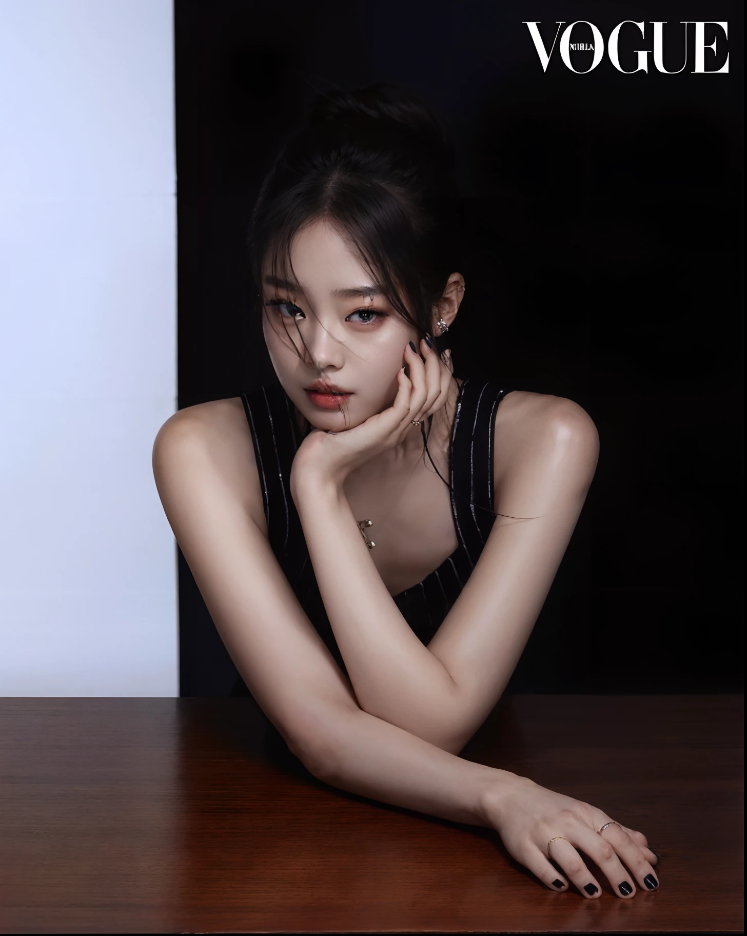 Asian woman araffed in a black dress sitting on a table, dilraba dilmurat, Kiko Mizuhara, Blackpink Jennie, Wenfei Ye, Xintong Chen, Foto de Slim Girl Model, Xision Wu, Hermosa modelo china, Qifeng Lin, japanese model, Jingna Zhang, Es Ling, Chengyou Liu, Minchen Shen