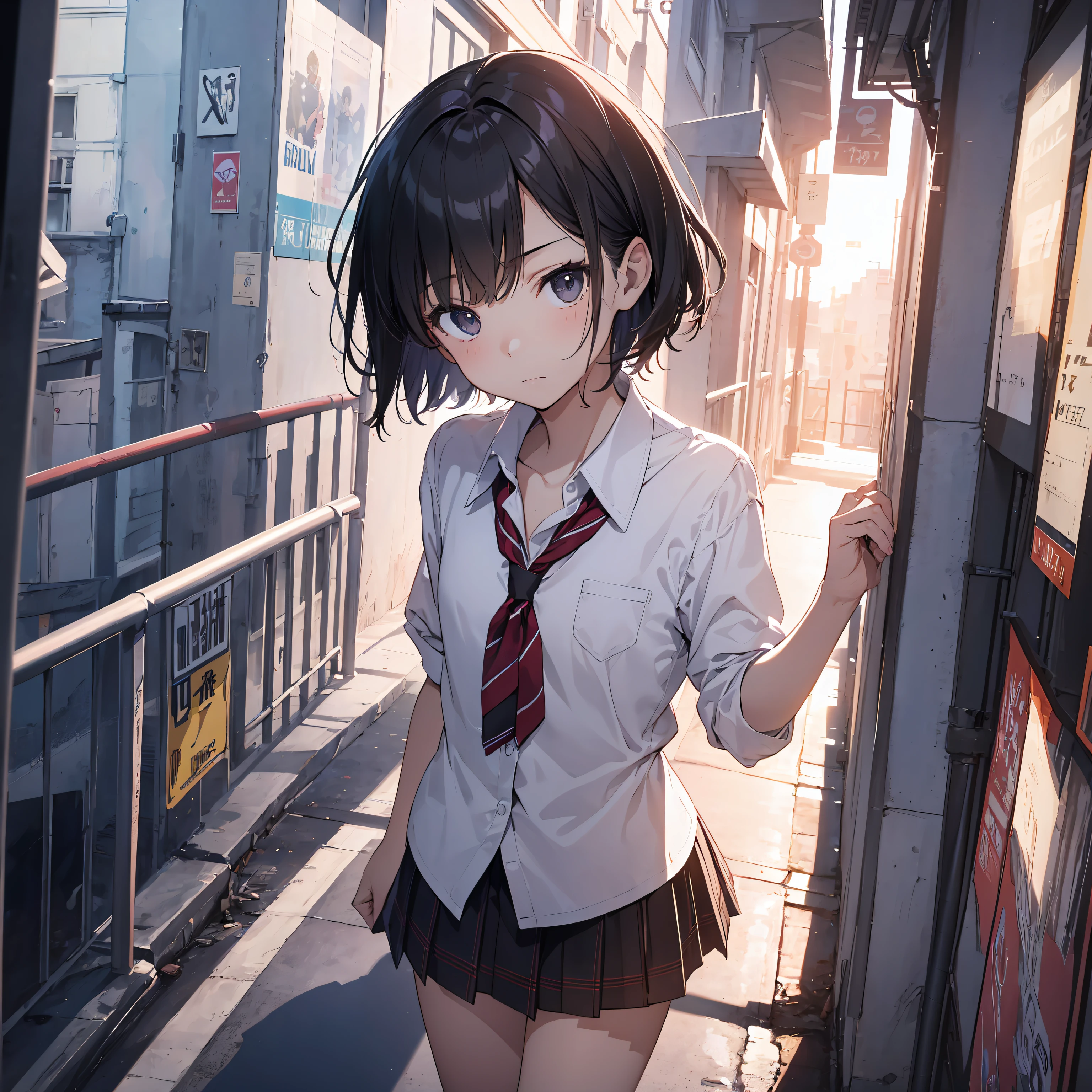 junior high school nudist、Severely torn clothes are scattered、Fighting the sandstorm、Fighting strong winds、walk with a wide stance、Dynamism、crowd
