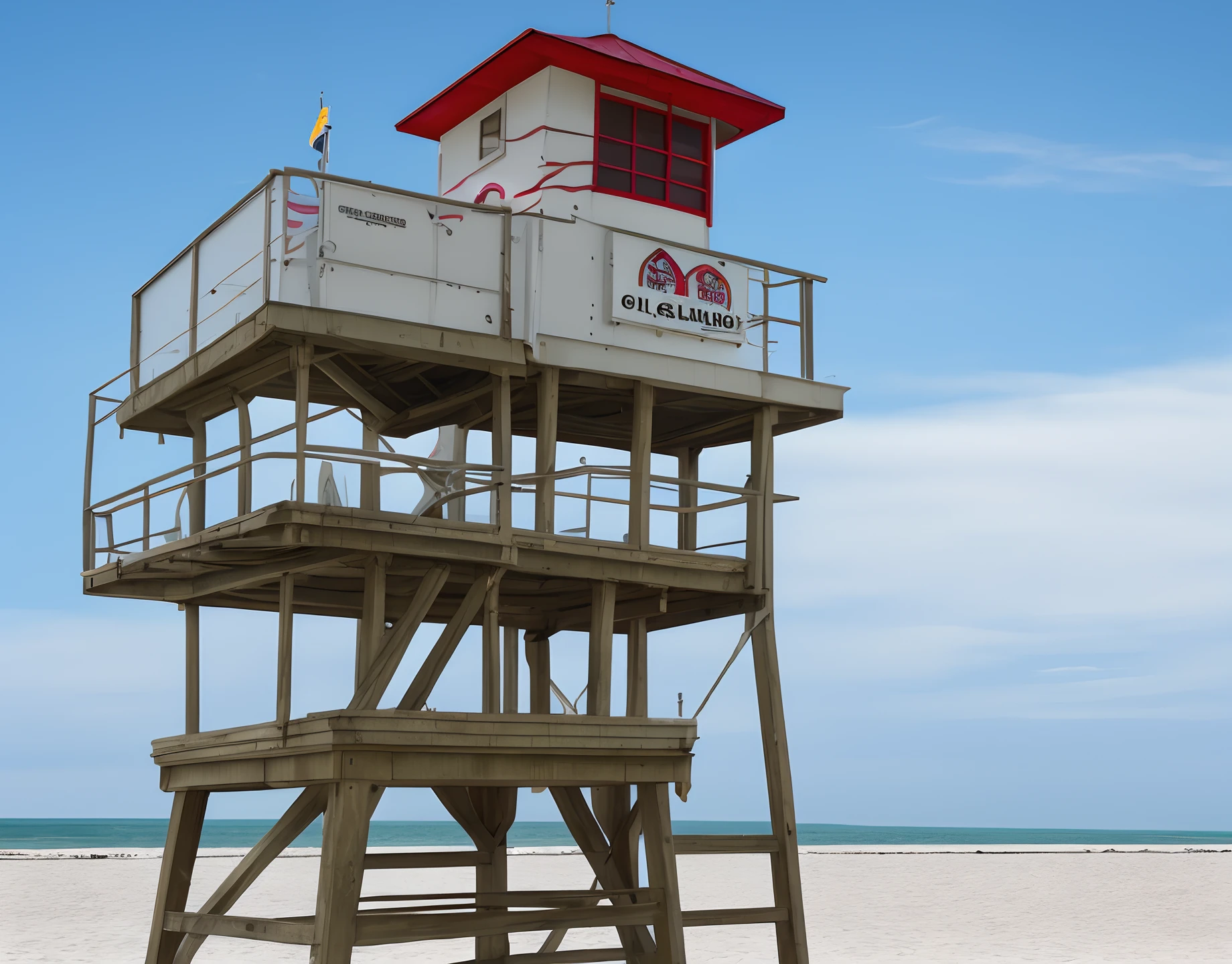 Iconic lifeguard tower