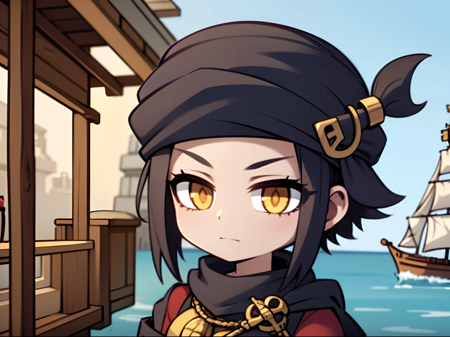 merchant, pirate, Front, gold, Sea Shops
