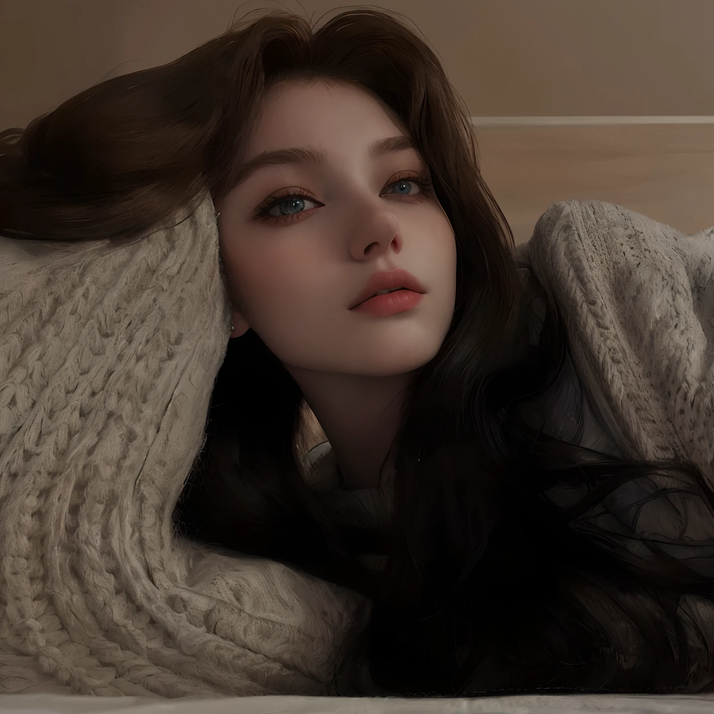 Woman lying on a bed with a blanket on her head, Anna Nikonova aka Newmilky, Yelena Belova, Anastasia Ovchinnikova, cabelos castanhos e olhos grandes, Angelina Stroganova, 19-year-old girl, julia gorokhova, pale-skinned persian girl, 18 anos, Viktoria Gavrilenko