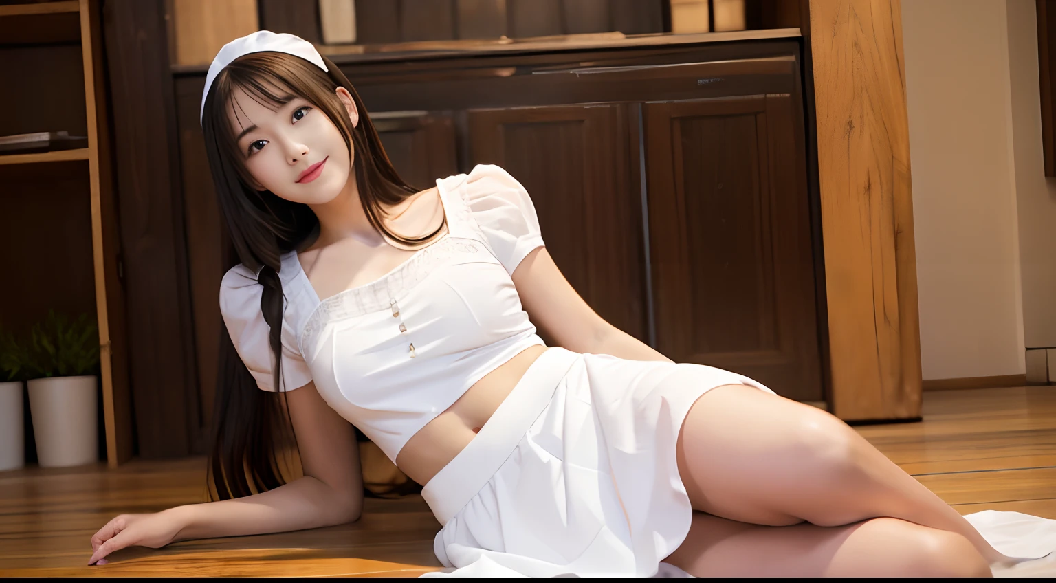Dainty girl kicks a man、Girl with long and slightly thick legs、Tall model beautiful girl、beauty legs、long legged、ecchi、A girl with beautiful breasts with a slender constricted torso、Girl with a gentle smile、a miniskirt、Beautiful girl in maid clothes、Beautiful girl with a perfectly shaped face、Beautiful girl with small nose and lips、Girl with a small head、A beautiful girl with kind eyes、Girl in a beautiful kicking posture、SM Play、Girl kicking a man's belly、